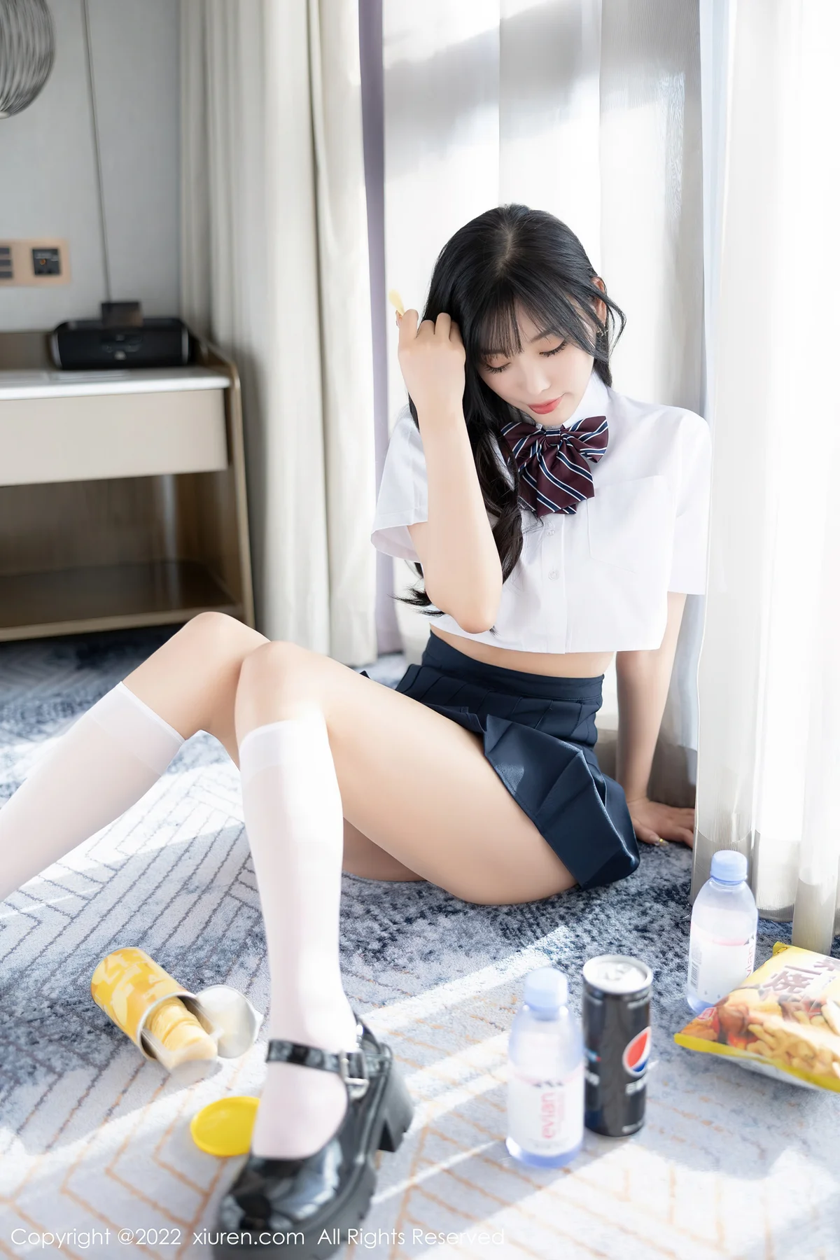 XiuRen 秀人 No.5338 清爽学妹制服 杨晨晨Yome 私房写真1 - 7