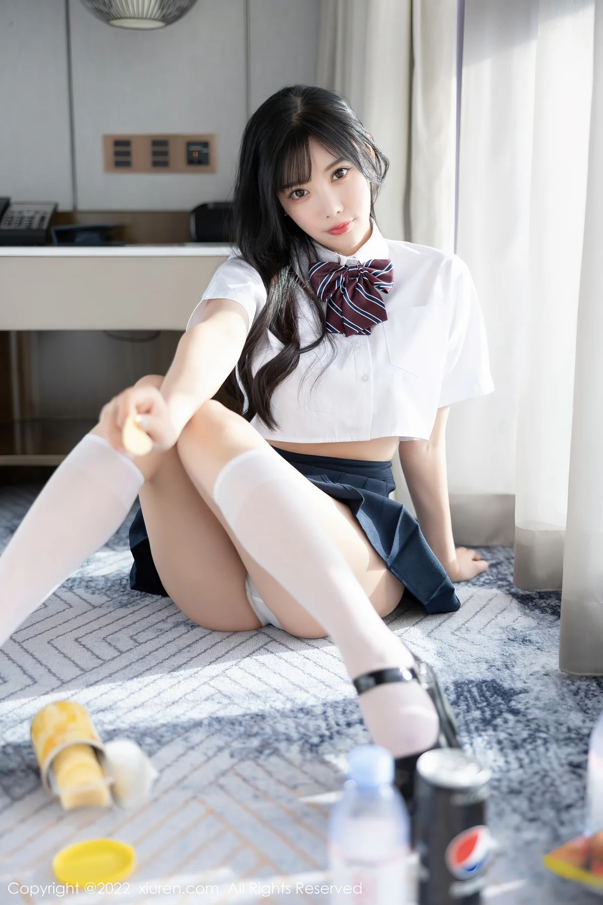 XiuRen 秀人 No.5338 清爽学妹制服 杨晨晨Yome 私房写真1 - 8