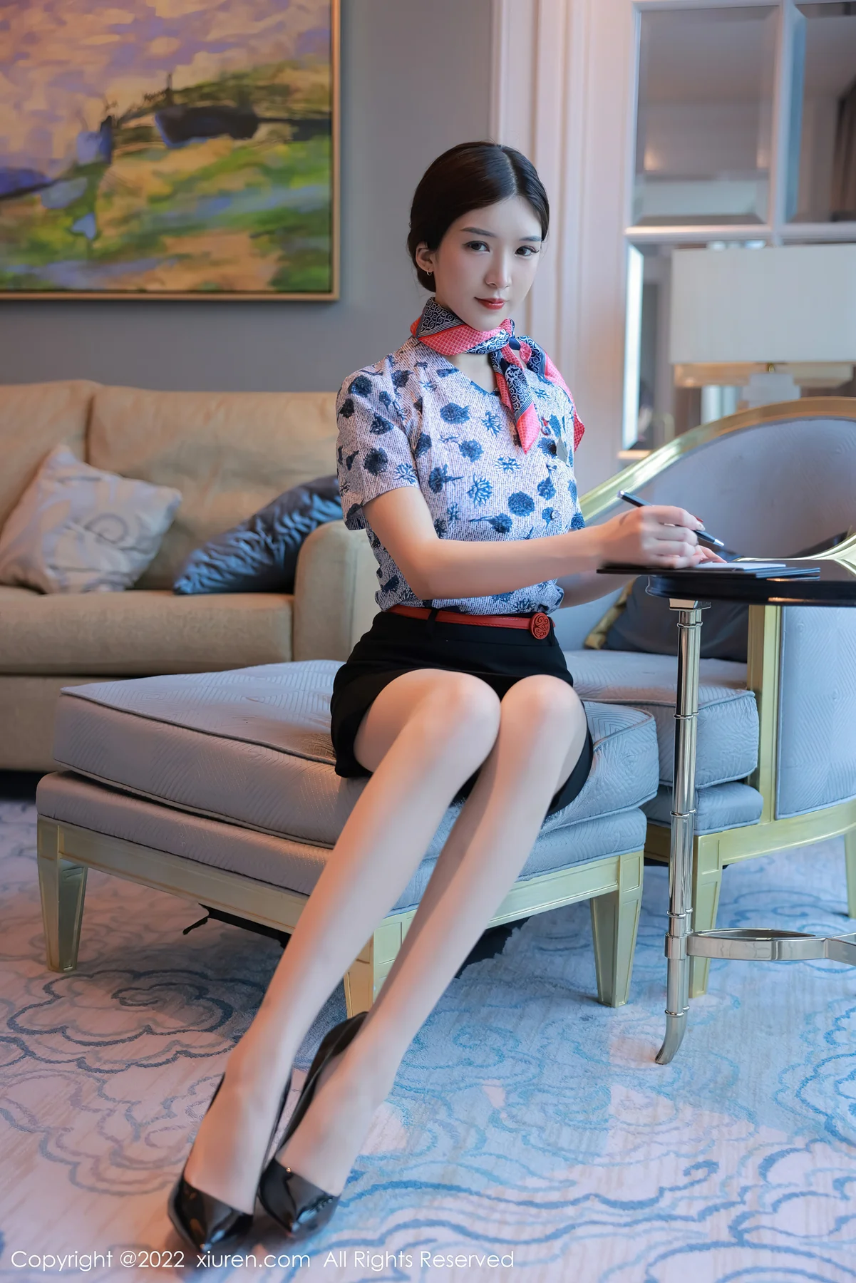 XiuRen 秀人 No.5349 空姐制服 hebe韩心雨 澳门旅拍33 - 2