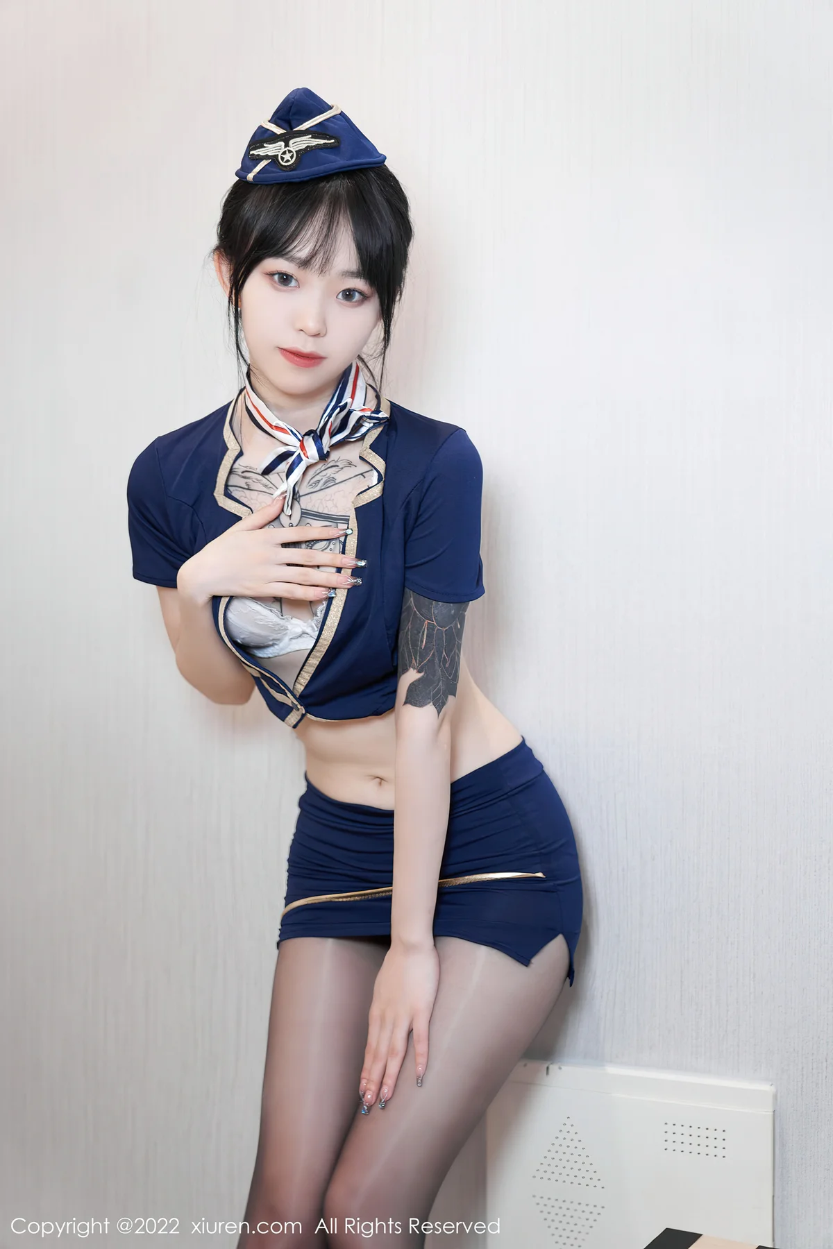 XiuRen 秀人 No.5352 空姐制服 奶瓶. 性感写真2 - 8