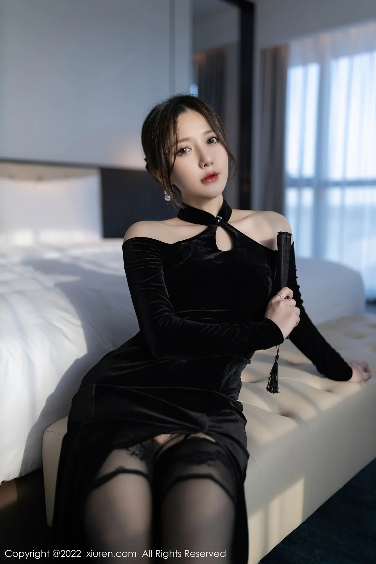 XiuRen 秀人 No.5362 黑色蕾丝 鱼子酱Fish 云南旅拍11 - 5