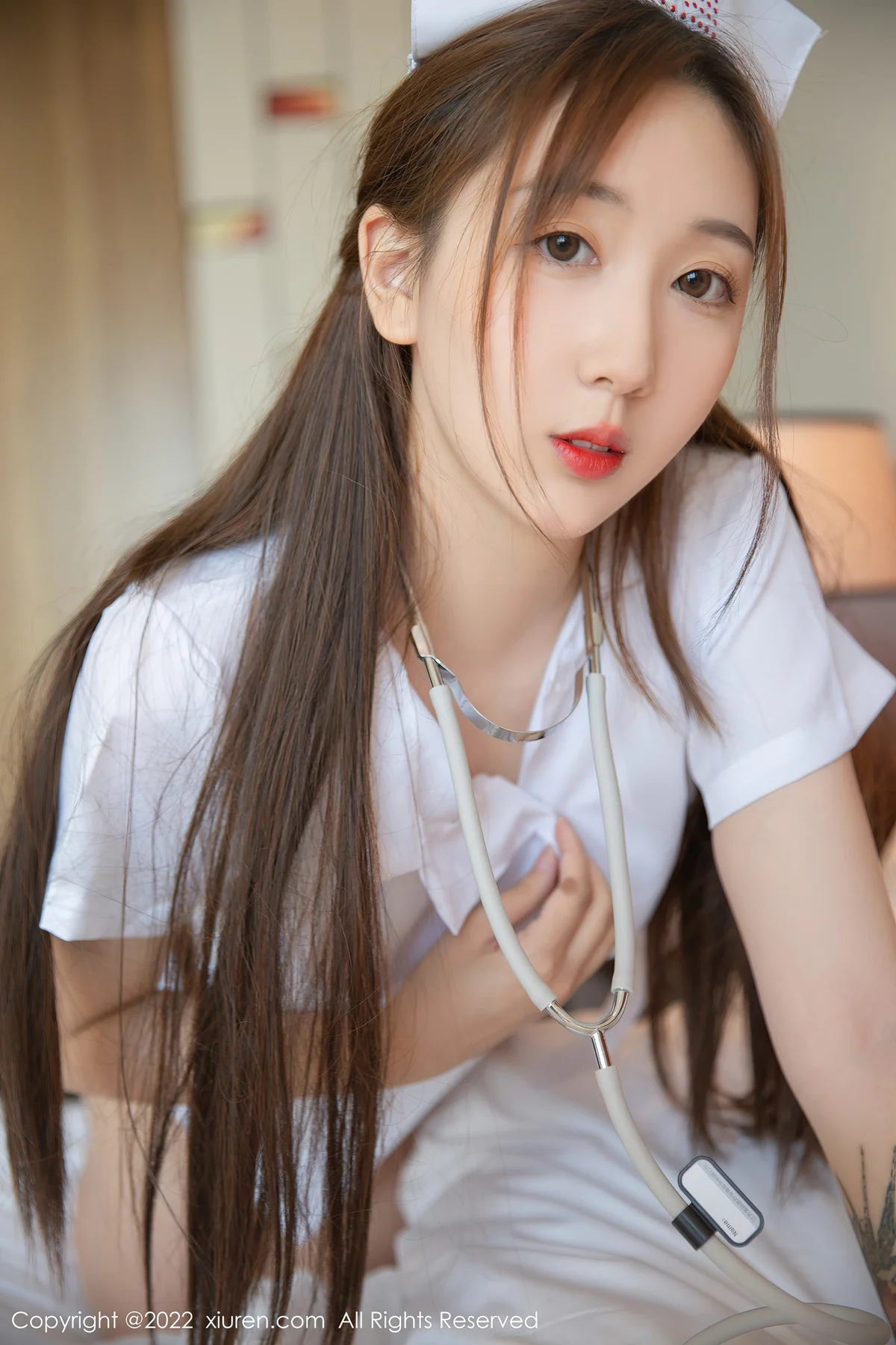 XiuRen 秀人 No.5375 白色护士服 江真真 第三套写真3 - 8