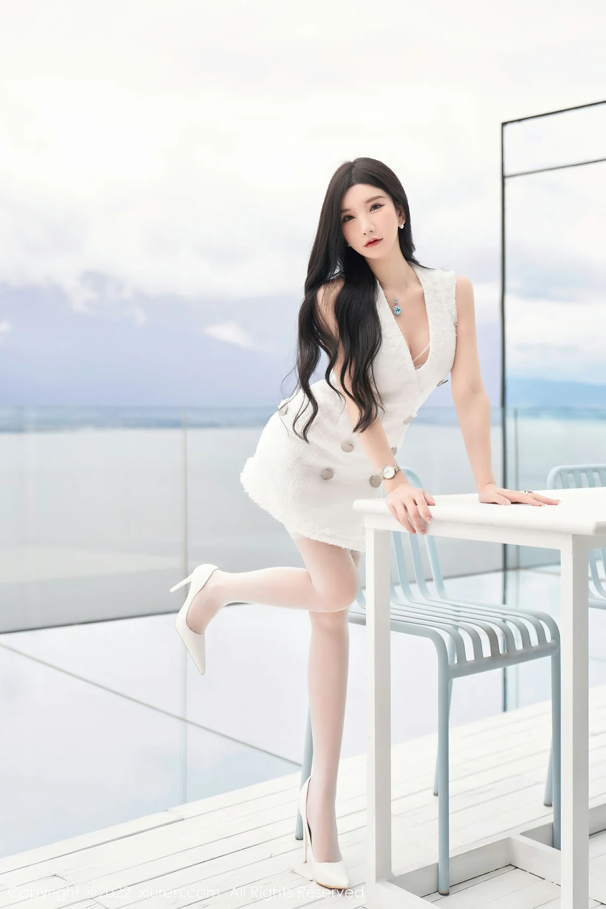 XiuRen 秀人 No.5418 白色蕾丝内衣 周于希Sally 重庆-大理心愿旅拍 - 3