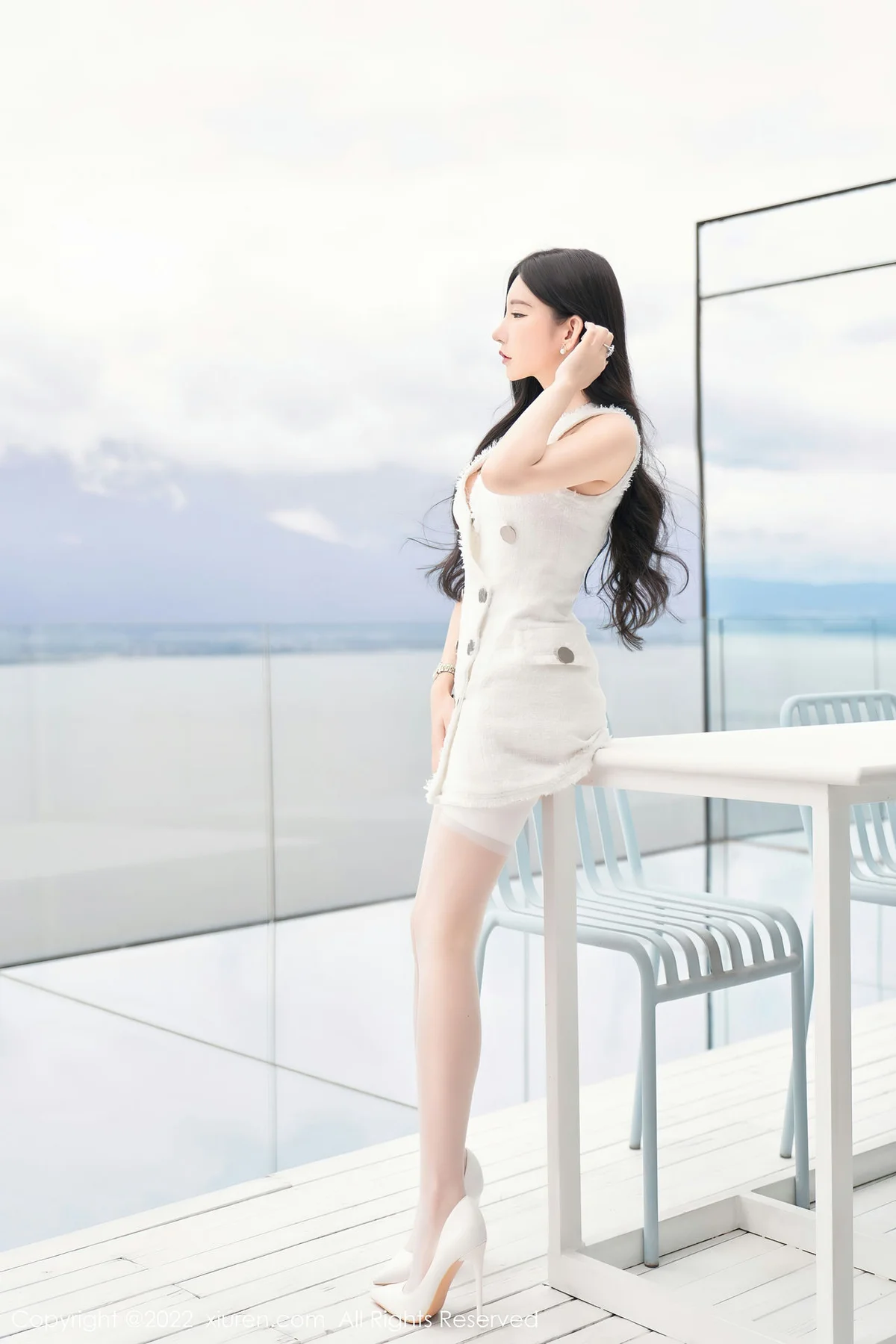 XiuRen 秀人 No.5418 白色蕾丝内衣 周于希Sally 重庆-大理心愿旅拍 - 4