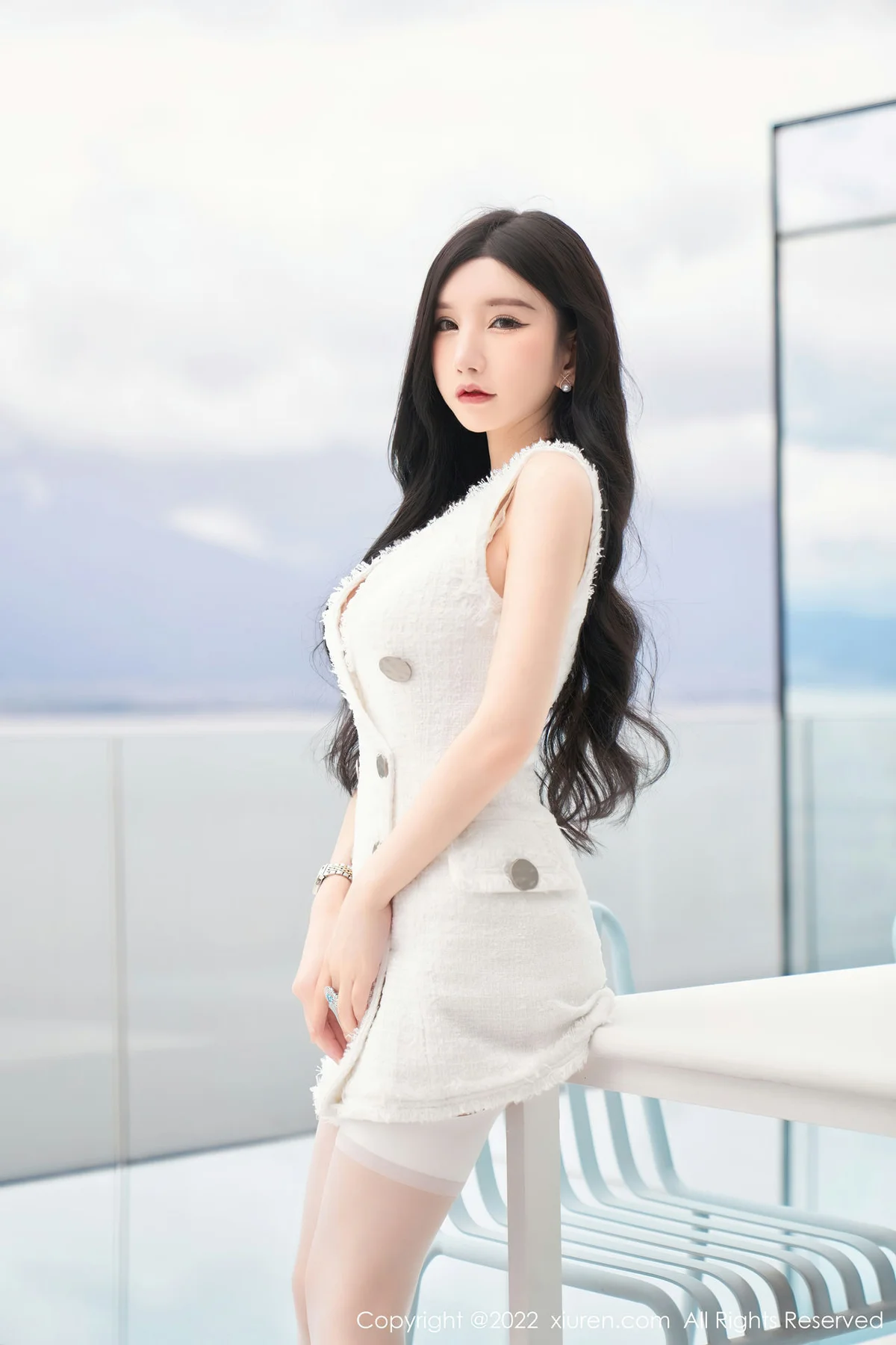 XiuRen 秀人 No.5418 白色蕾丝内衣 周于希Sally 重庆-大理心愿旅拍 - 5