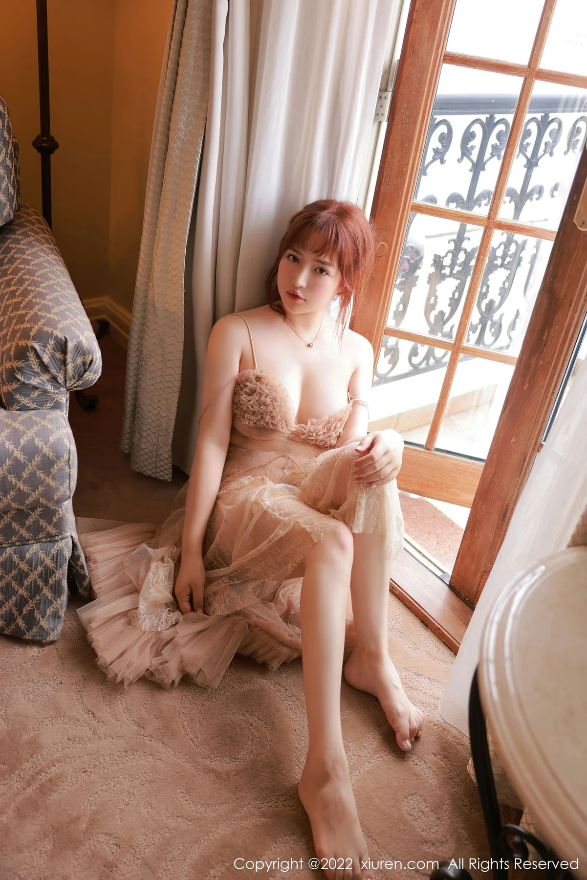 XiuRen 秀人 No.5421 养乐多  透视纱裙 - 4