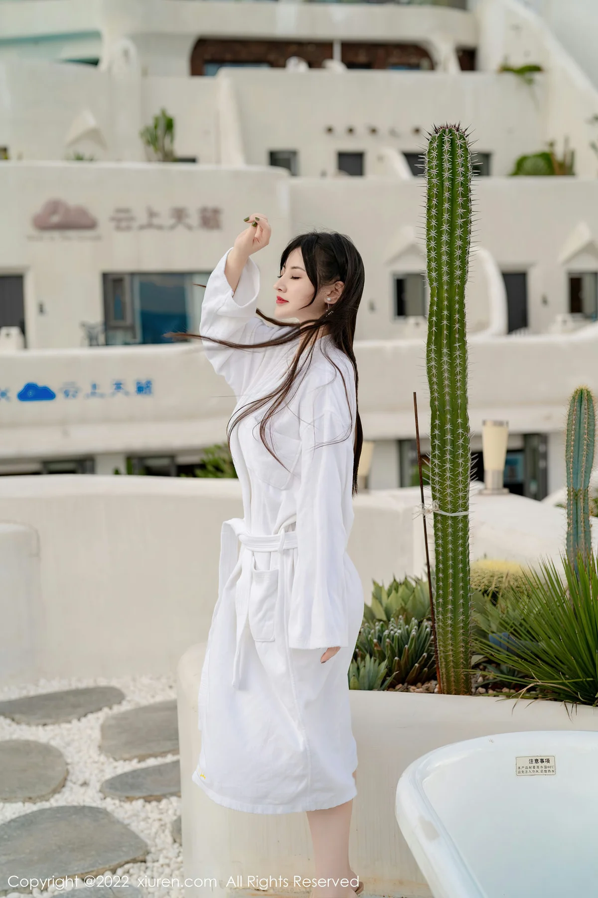 XiuRen 秀人 No.5476 白色比基尼 诗诗kiki 大理旅拍写真 - 7