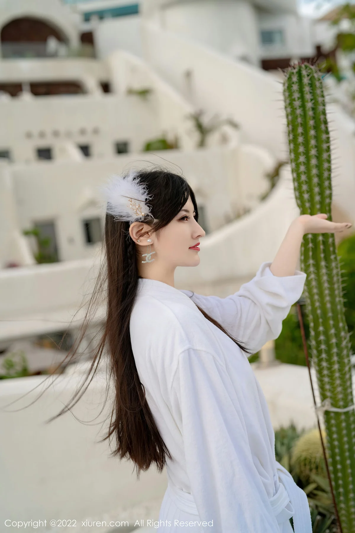 XiuRen 秀人 No.5476 白色比基尼 诗诗kiki 大理旅拍写真 - 9