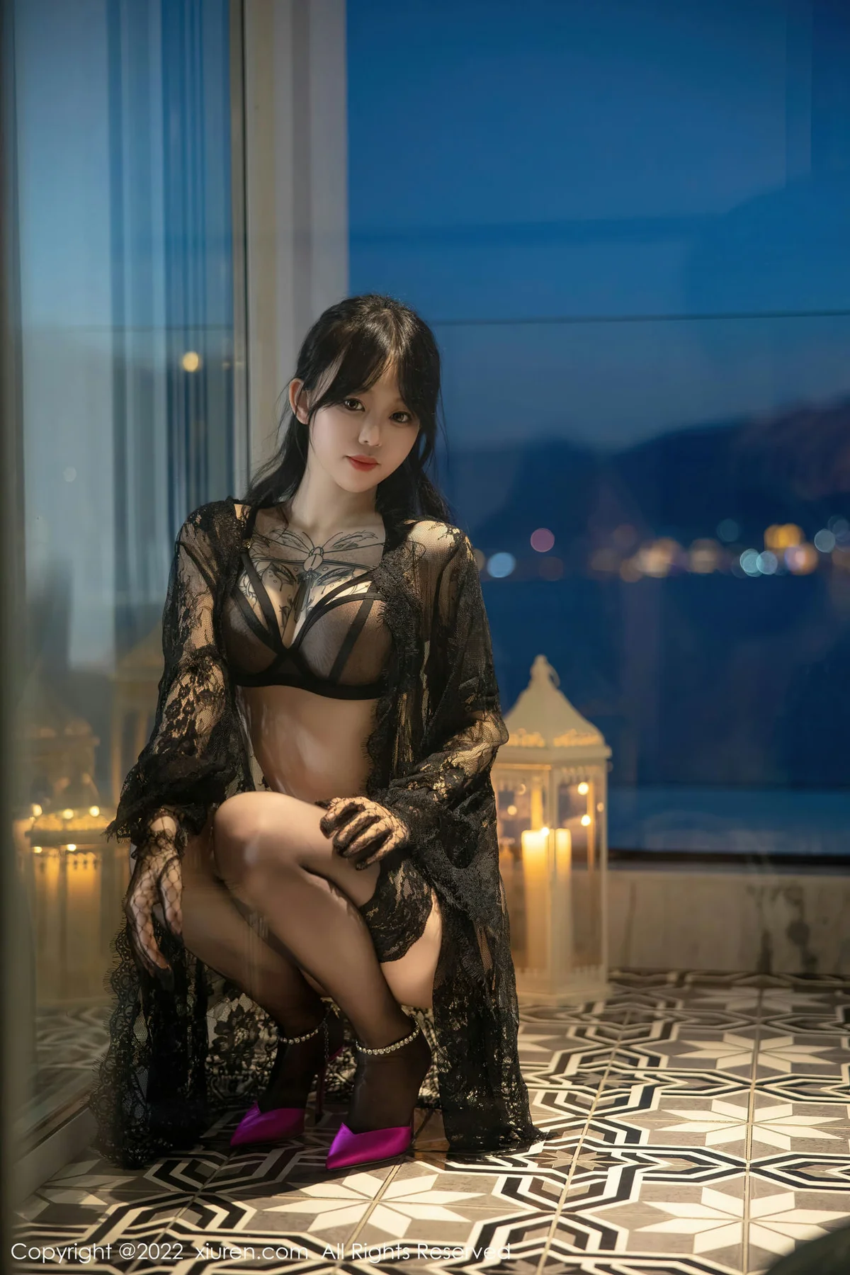 XiuRen 秀人 No.5491 网纱披风 奶瓶. 大理旅拍1 - 10