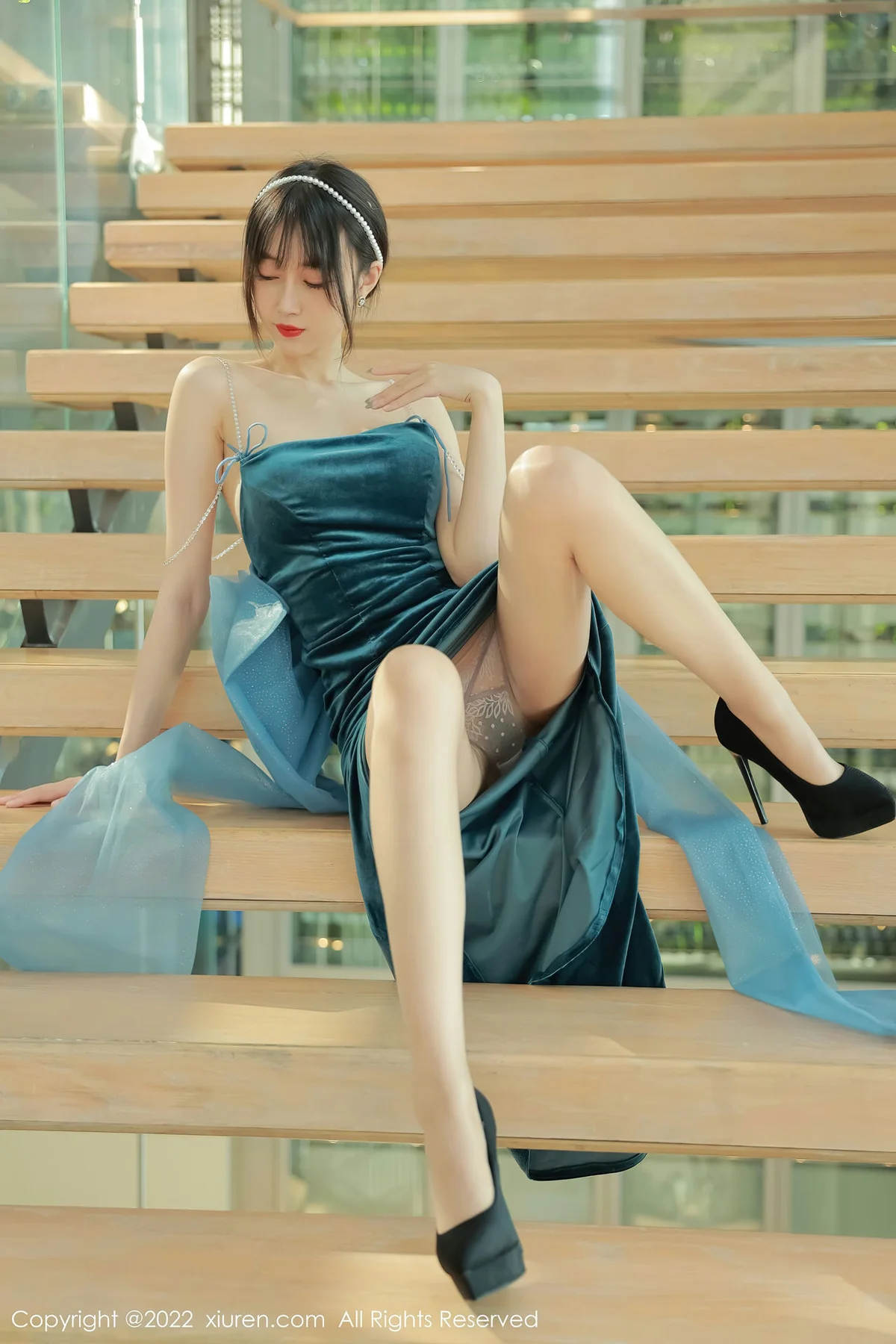 XiuRen 秀人 No.5493 吊带长礼裙 玥儿玥er 香格里拉旅拍33 - 4