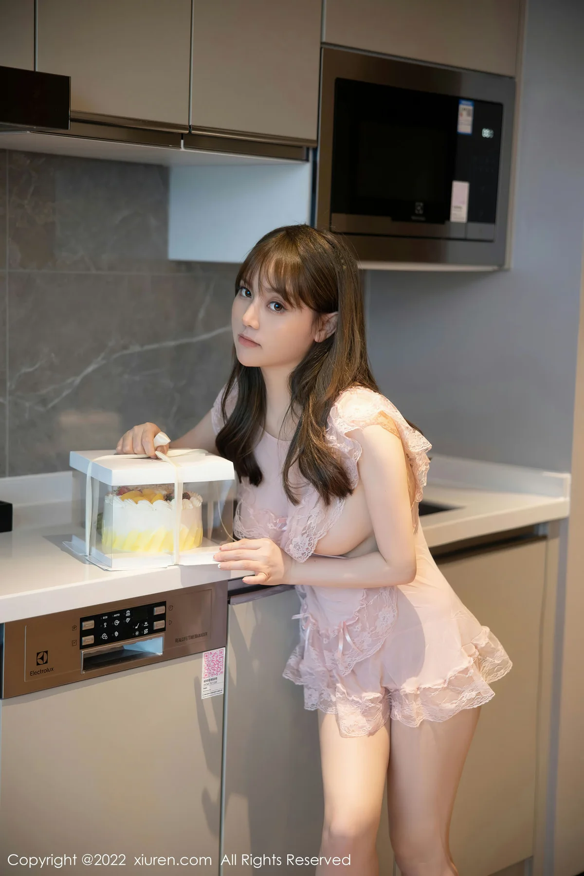 XiuRen 秀人 No.5497 轻透网纱睡裙 豆瓣酱 性感写真 - 7