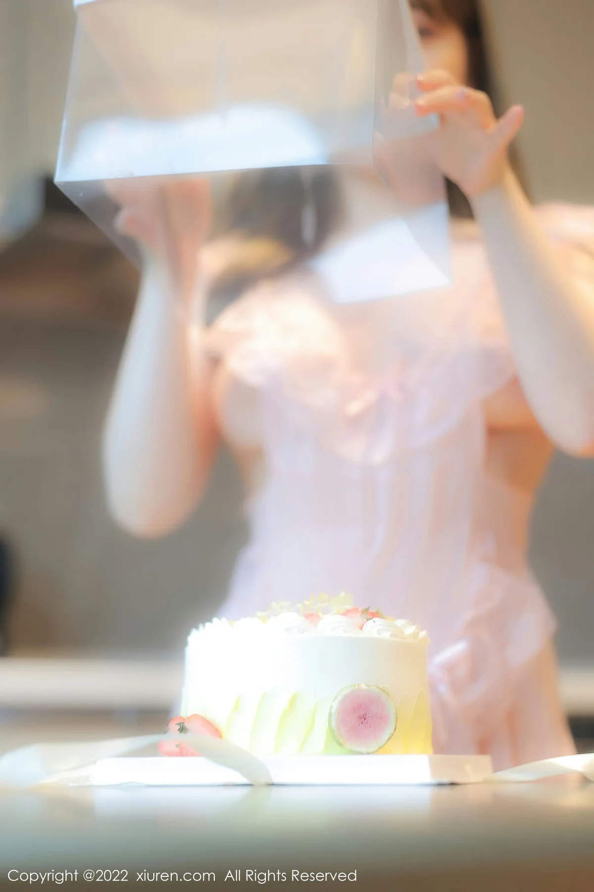 XiuRen 秀人 No.5497 轻透网纱睡裙 豆瓣酱 性感写真 - 5