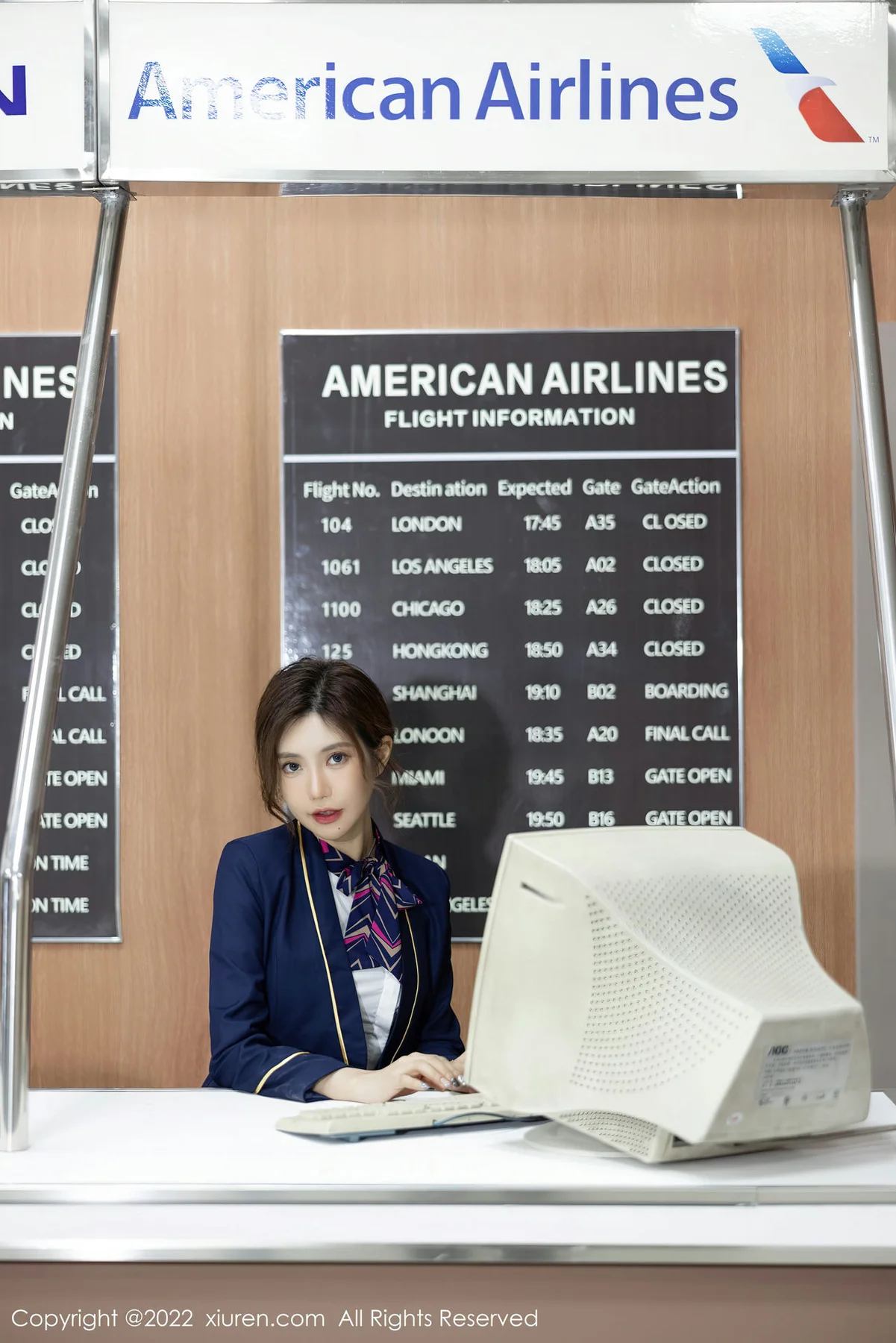 XiuRen 秀人 No.5499 空姐制服 绮里嘉ula 海南心愿旅拍 - 3