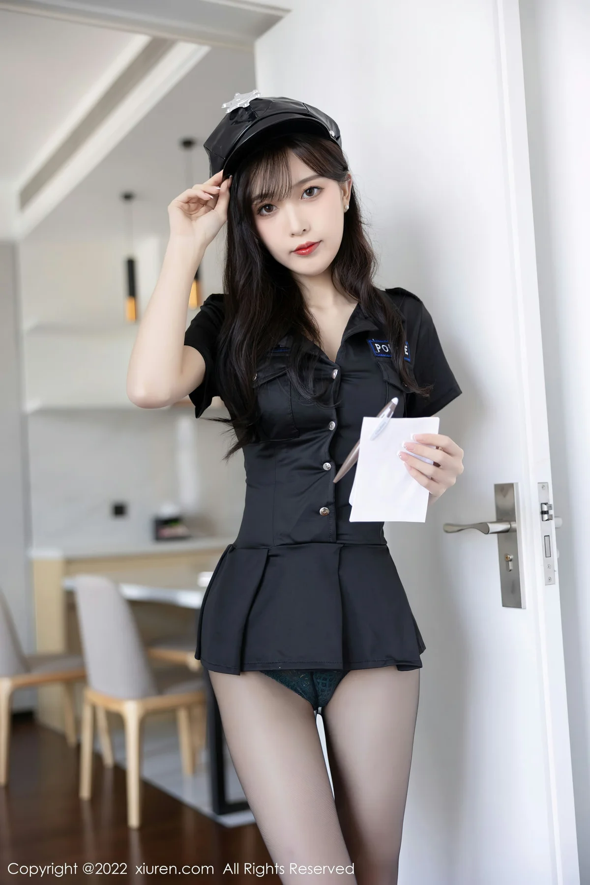 XiuRen 秀人 No.5517 林星阑 黑色制服诱惑性感写真1 - 4