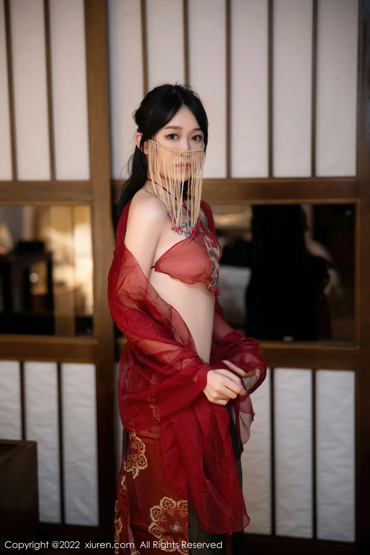 XiuRen 秀人 No.5527 红色古装服饰 奶瓶. 大理旅拍 - 2