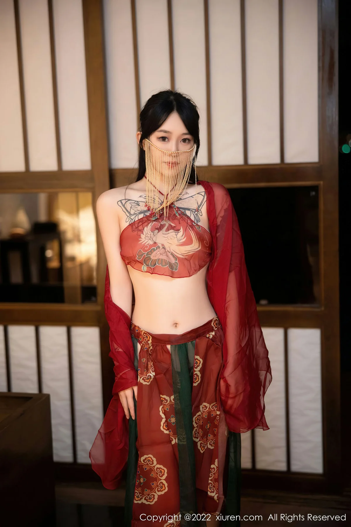 XiuRen 秀人 No.5527 红色古装服饰 奶瓶. 大理旅拍 - 3