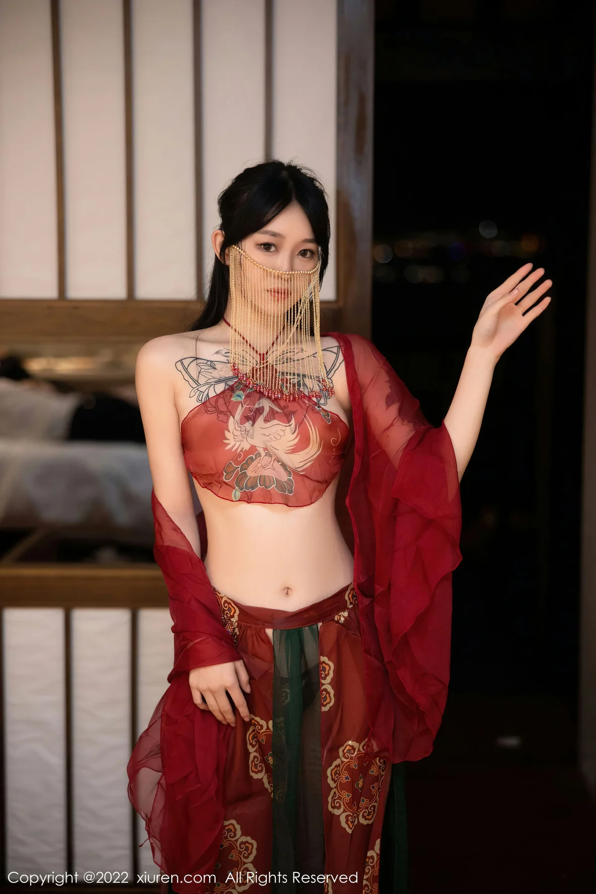 XiuRen 秀人 No.5527 红色古装服饰 奶瓶. 大理旅拍 - 4