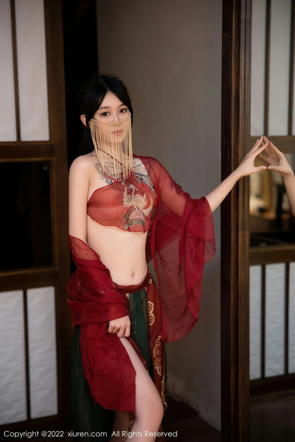 XiuRen 秀人 No.5527 红色古装服饰 奶瓶. 大理旅拍 - 7