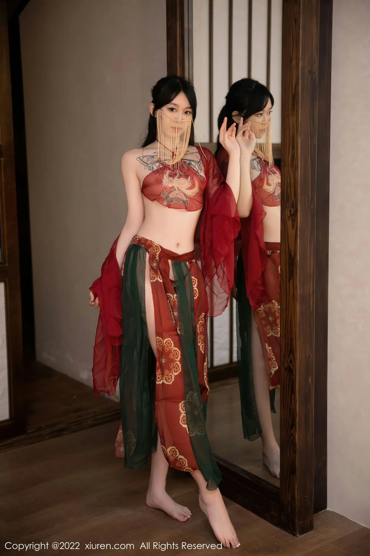 XiuRen 秀人 No.5527 红色古装服饰 奶瓶. 大理旅拍 - 10