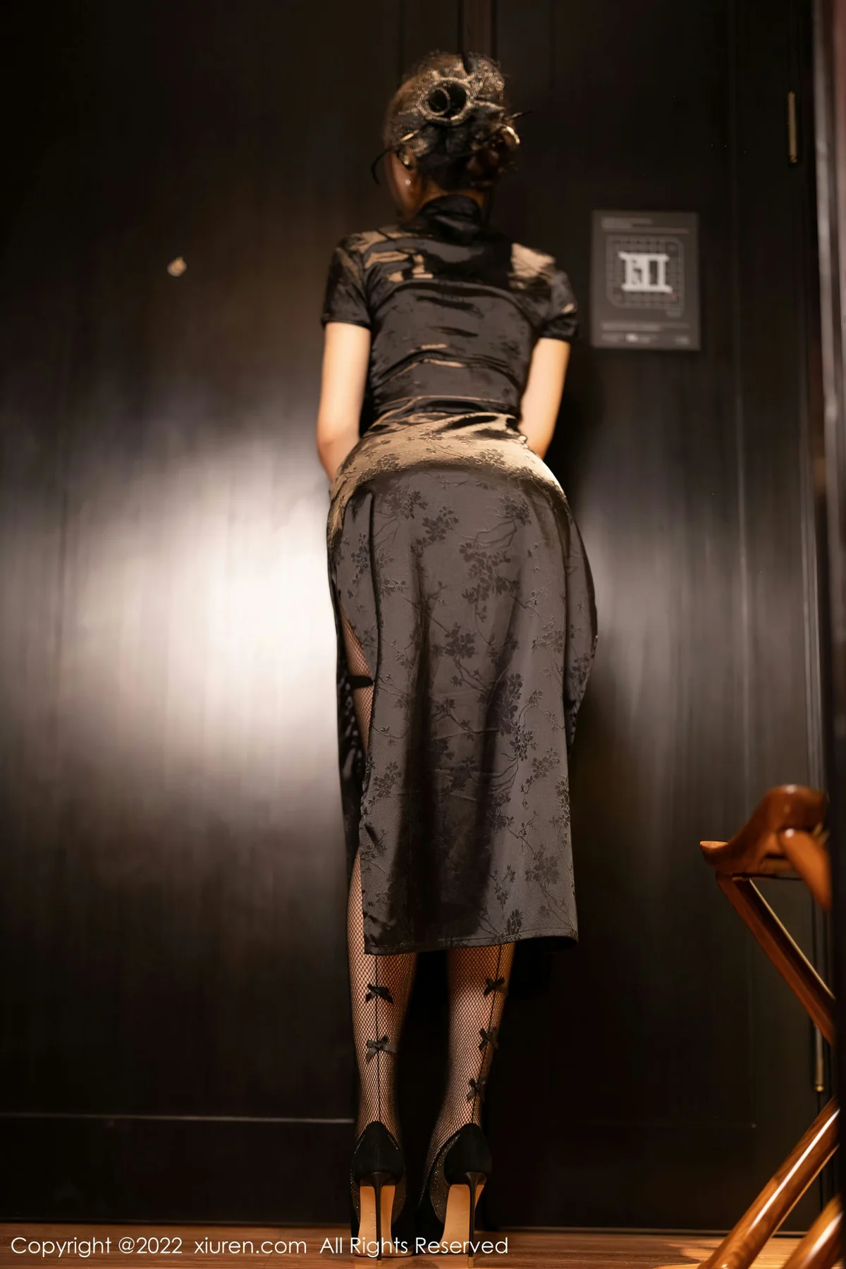 XiuRen 秀人 No.5532 徐莉芝Booty 黑色旗袍性感写真11 - 2
