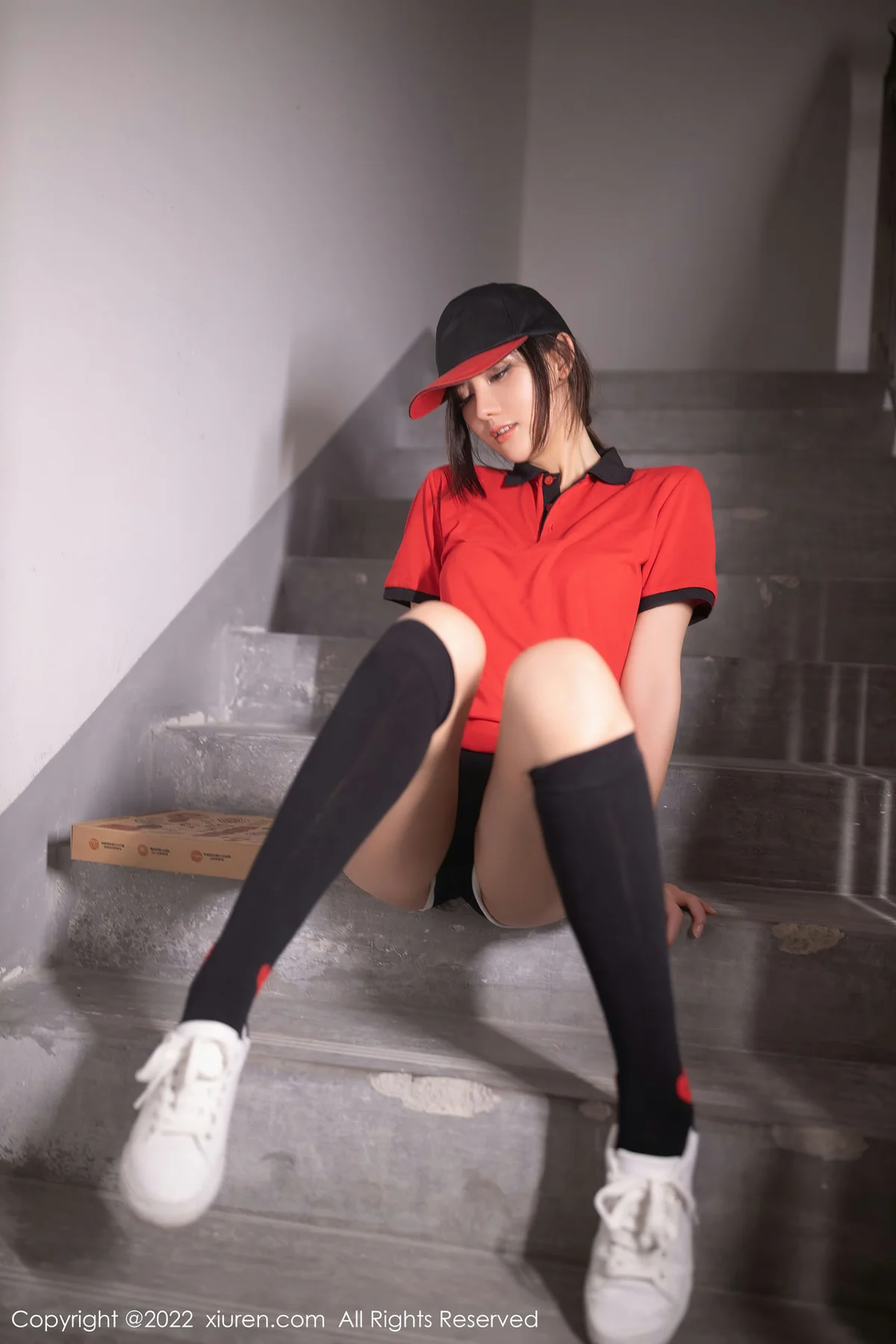 XiuRen 秀人 No.5538 披萨配送员角色装扮 就是阿朱啊 性感私房写真111 - 3