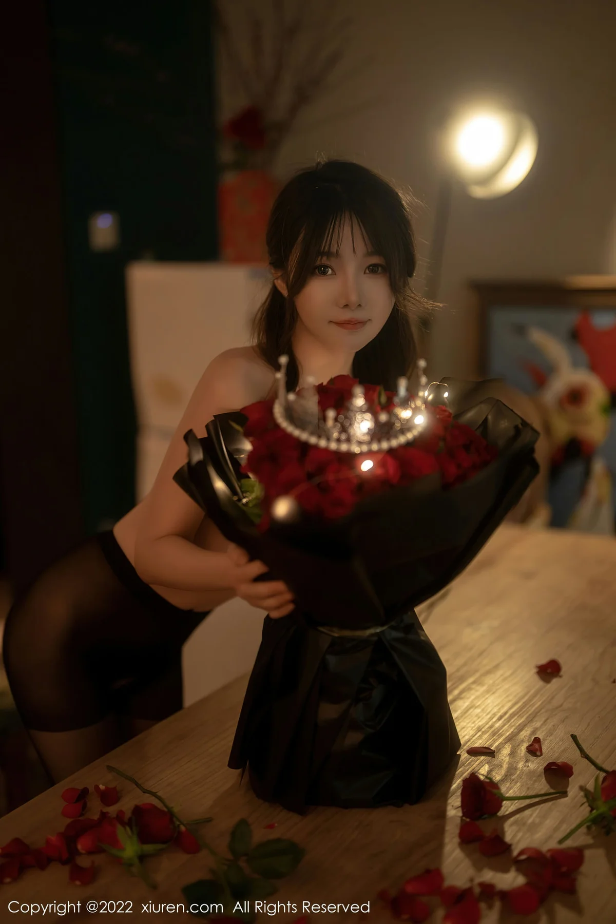 XiuRen 秀人 No.5552 魅惑黑丝 婠婠么 性感写真3 - 1