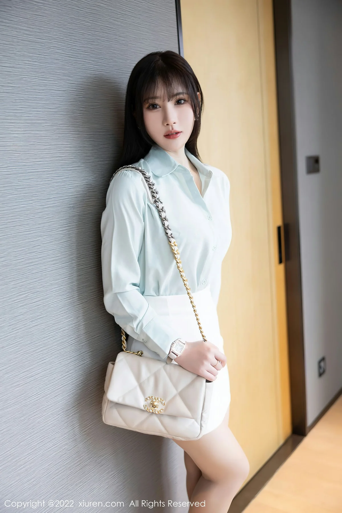 XiuRen 秀人 No.5555 白色短裙 张欣欣 性感写真11 - 4