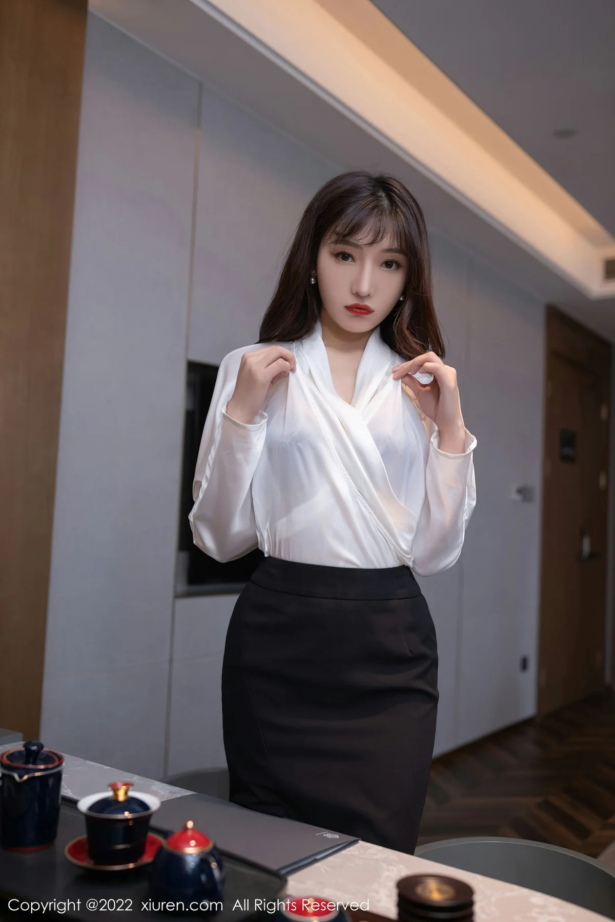 XiuRen 秀人 No.5564 蕾丝内衣 陆萱萱 性感私房 - 7