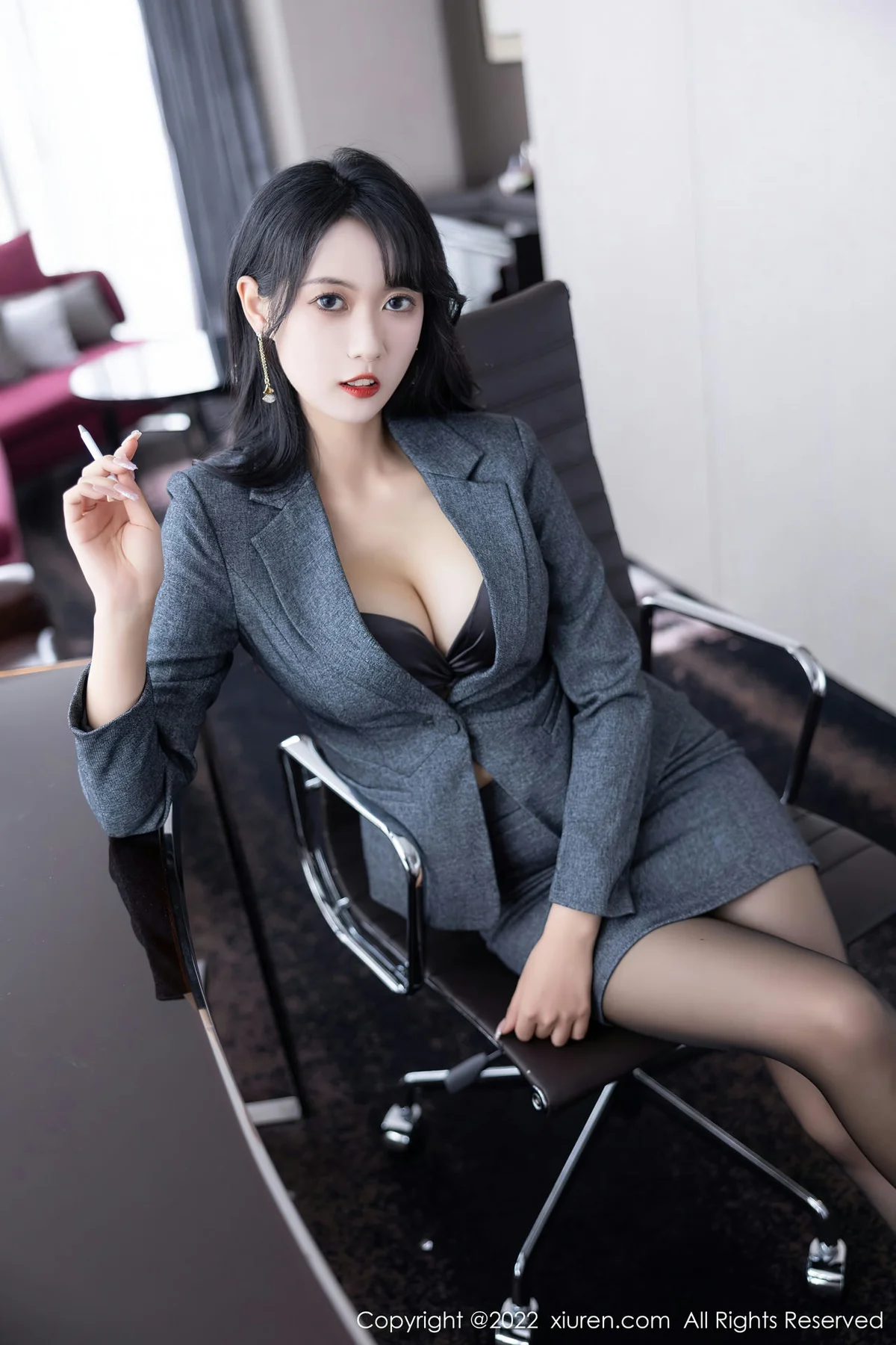 XiuRen 秀人 No.5575 林子遥 办公OL制服 - 8