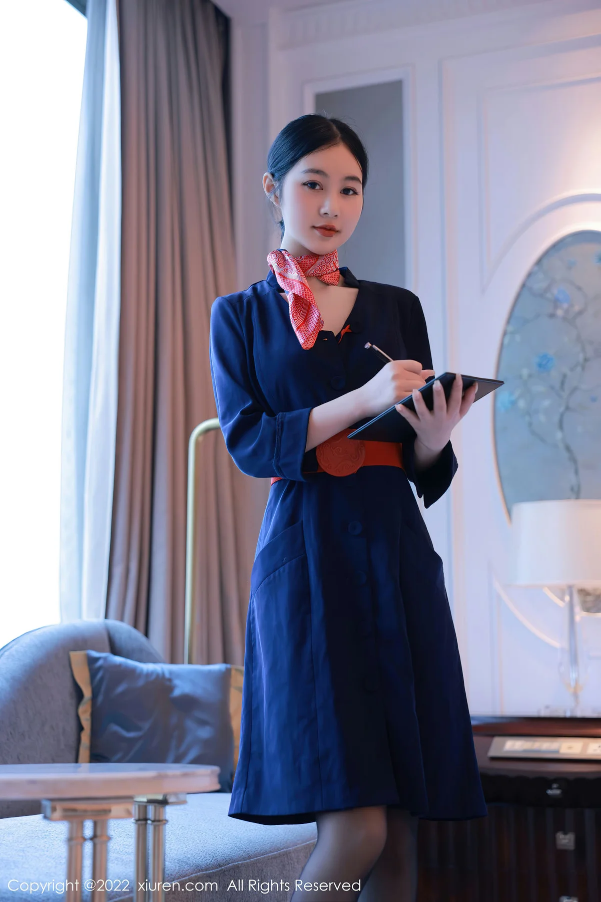 XiuRen 秀人 No.5579 谢晚晚 空姐制服 - 3