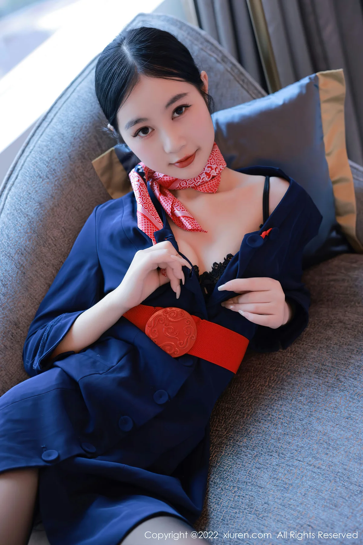 XiuRen 秀人 No.5579 谢晚晚 空姐制服 - 8