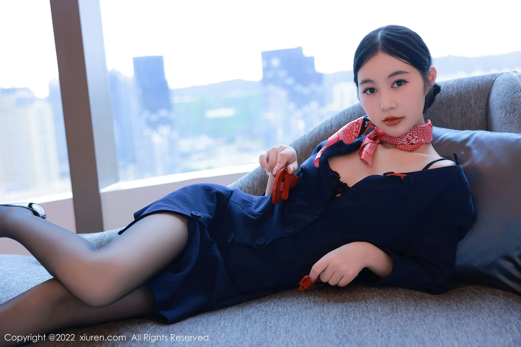 XiuRen 秀人 No.5579 谢晚晚 空姐制服 - 9