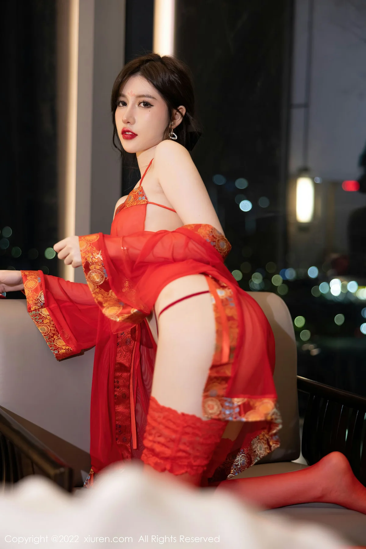 XiuRen 秀人 No.5619 美桃酱 透薄纱古装服饰性感写真 - 4