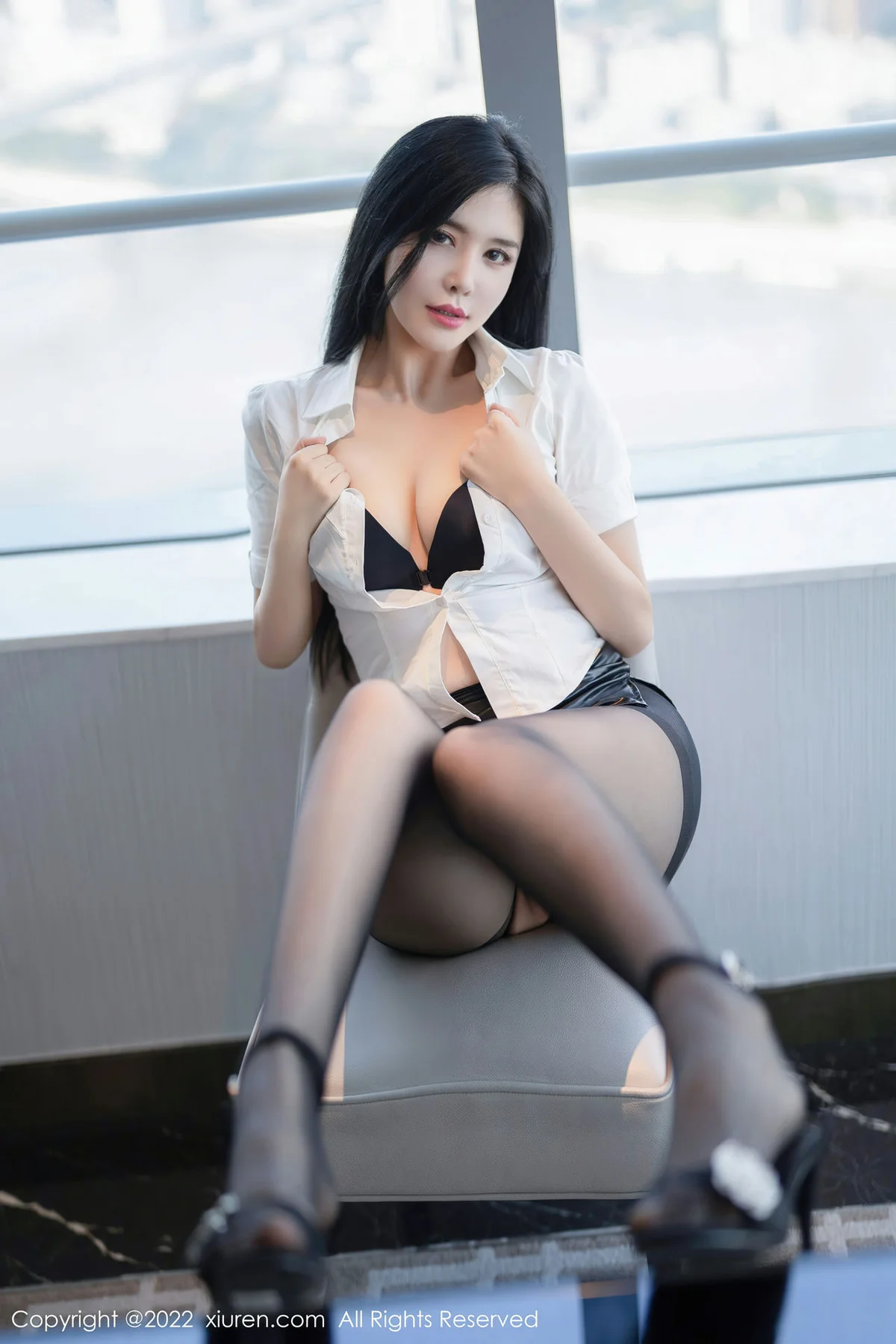 XiuRen 秀人 No.5635 刘钰儿 黑色短裙魅惑黑丝11 - 10