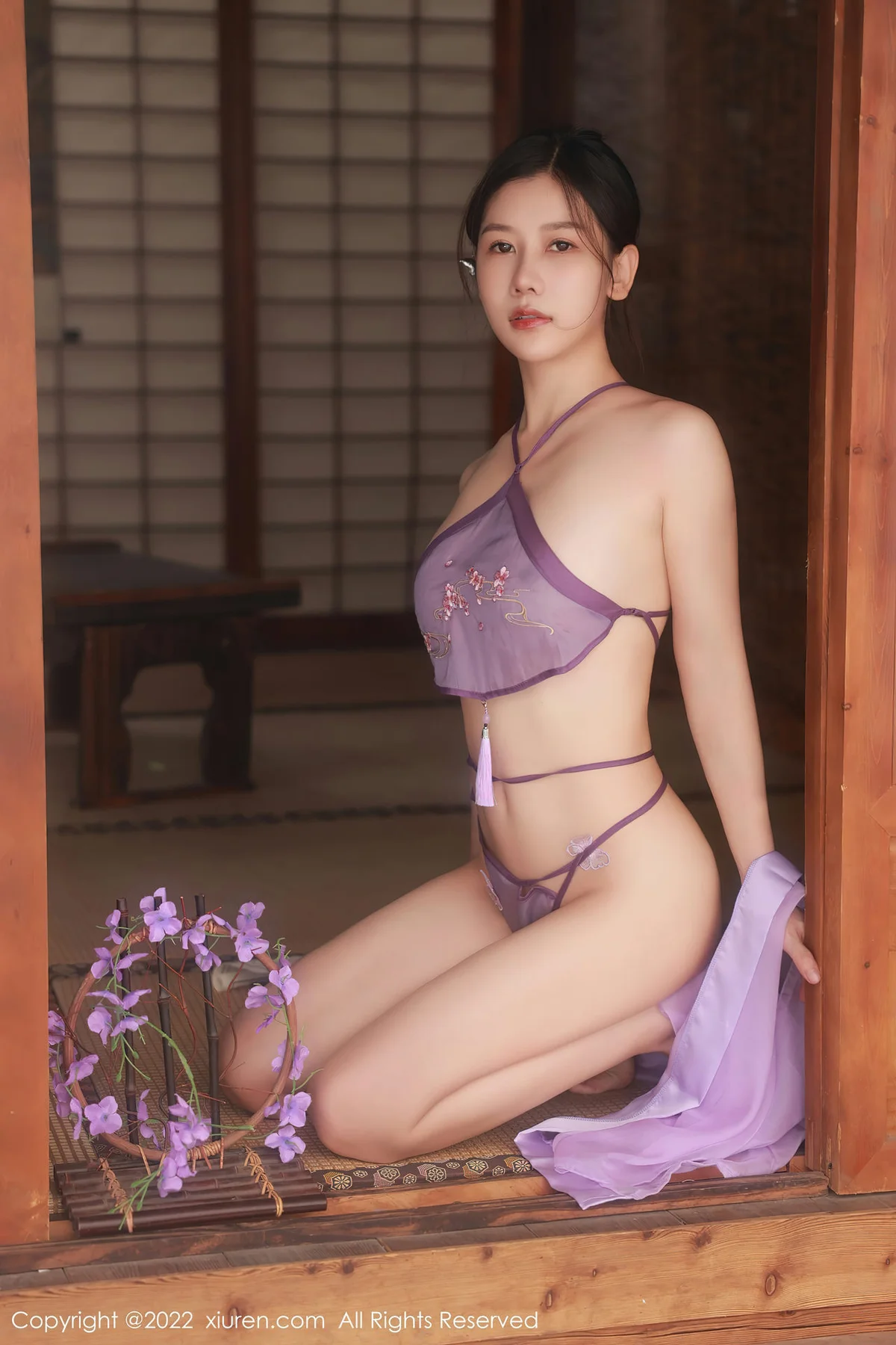 XiuRen 秀人 No.5642 尹甜甜 轻透薄纱古装性感写真3 - 2