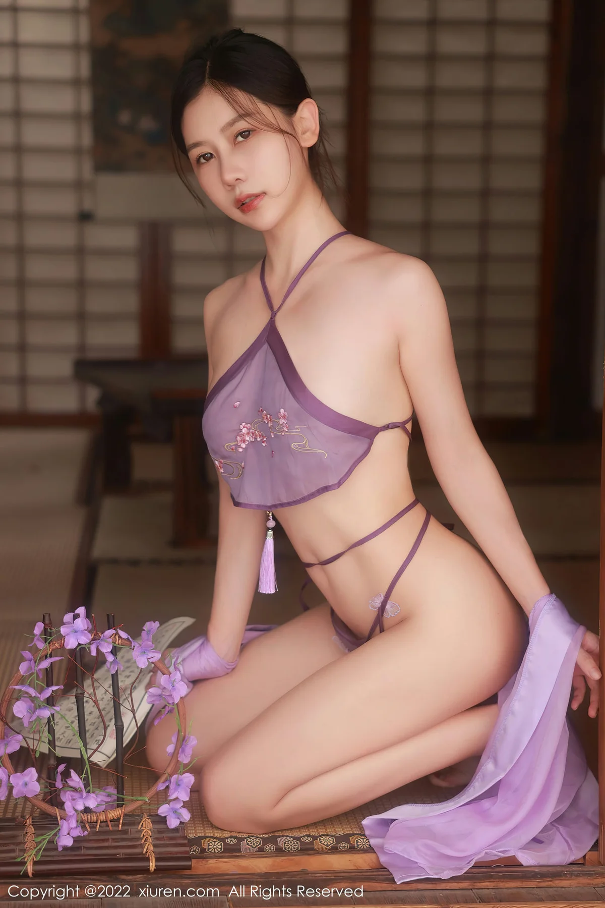 XiuRen 秀人 No.5642 尹甜甜 轻透薄纱古装性感写真3 - 5