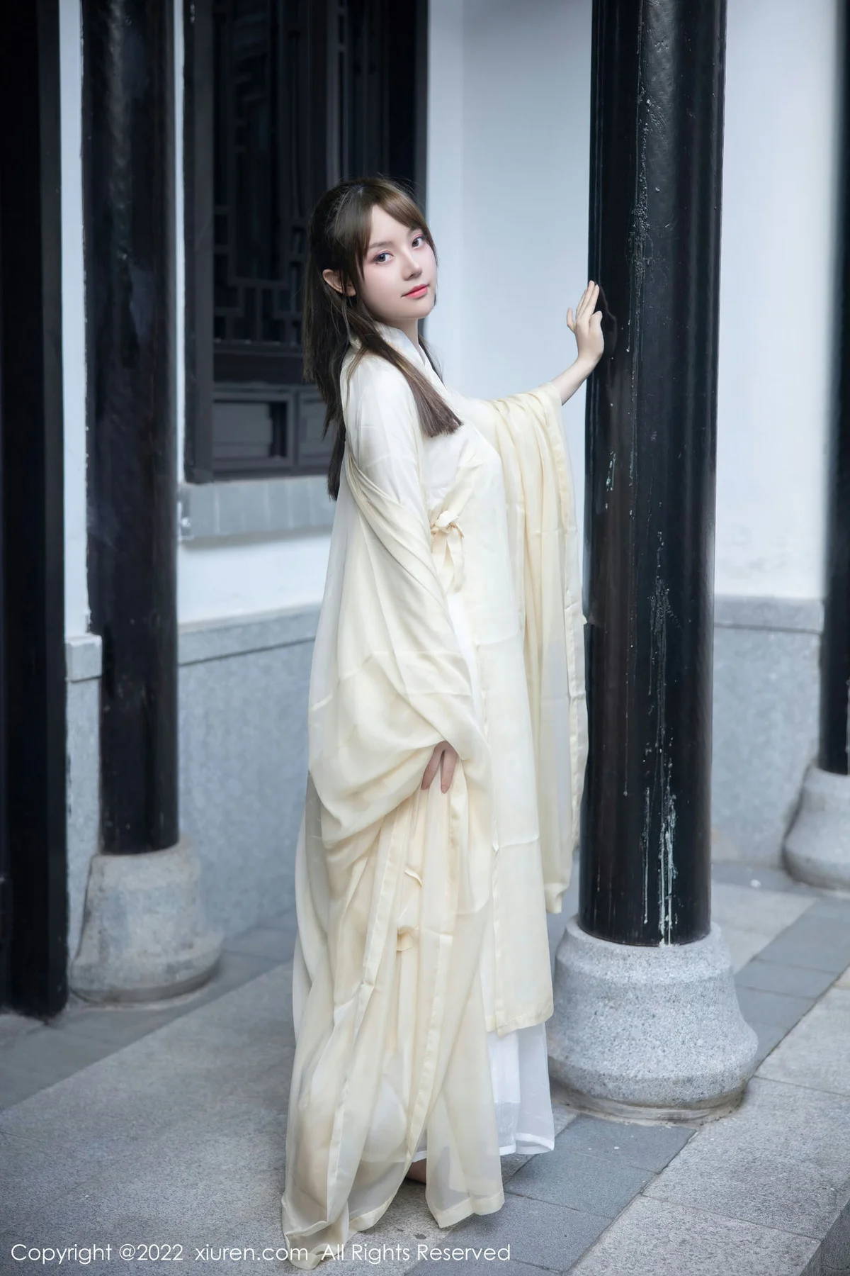 XiuRen 秀人 No.5653 豆瓣酱 白色古装服饰性感写真3 - 2