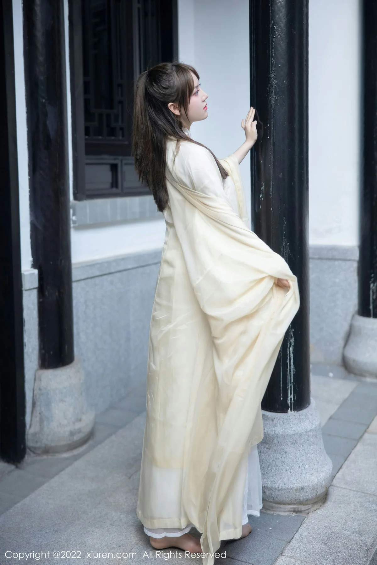 XiuRen 秀人 No.5653 豆瓣酱 白色古装服饰性感写真3 - 3