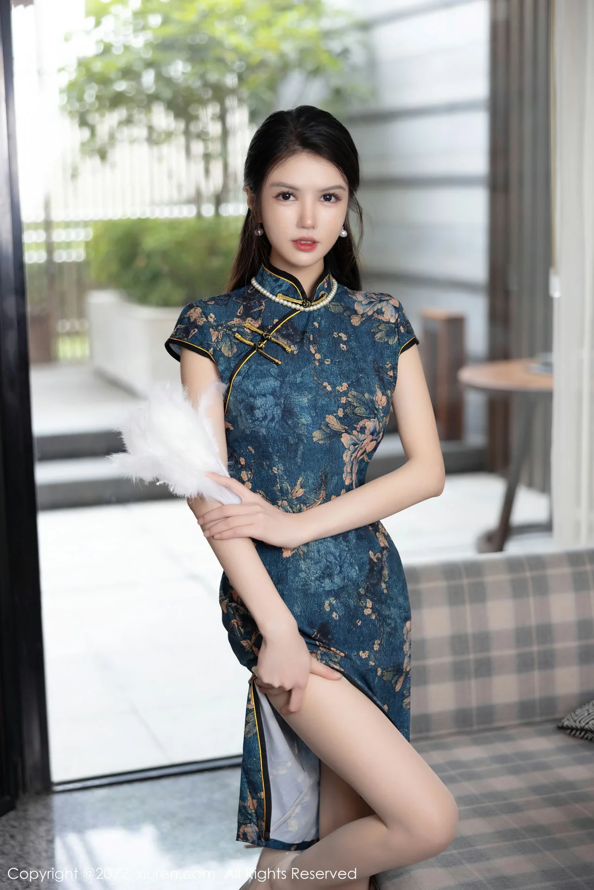 XiuRen 秀人 No.5658 媛媛酱belle 轻透蕾丝旗袍内衣33 - 3