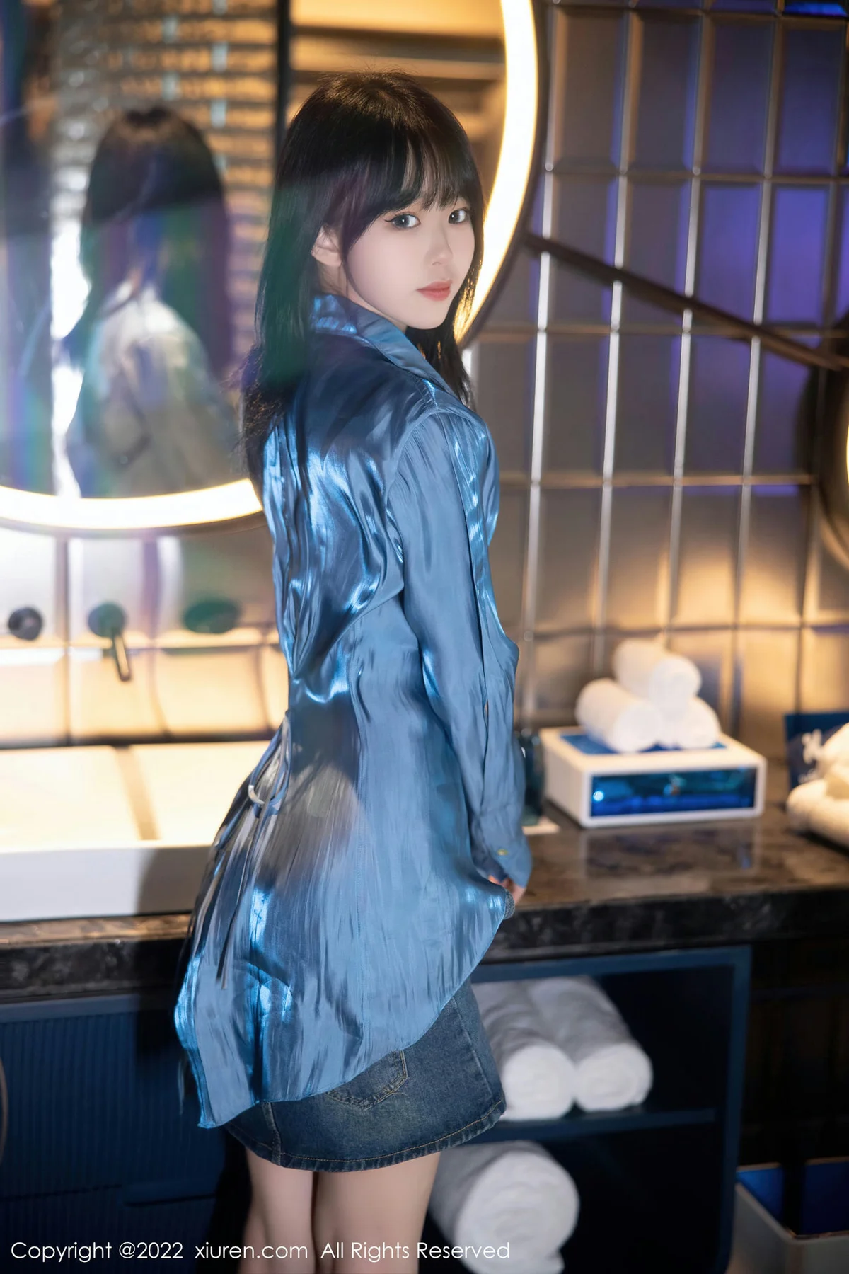 XiuRen 秀人 No.5662 奶瓶. 牛仔短裙性感写真3 - 3