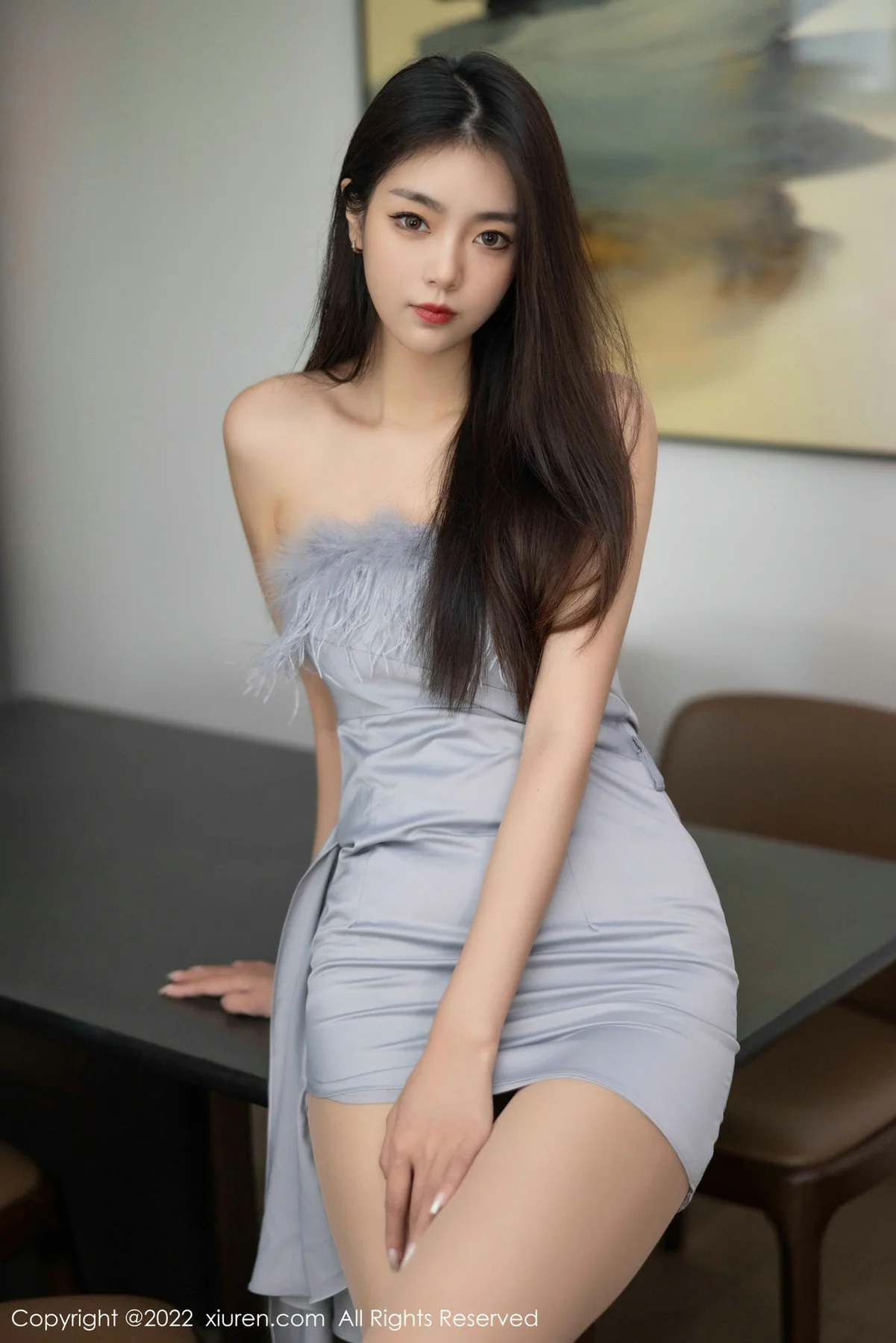 XiuRen 秀人 No.5664 可樂Vicky 飘逸长发性感写真1 - 1