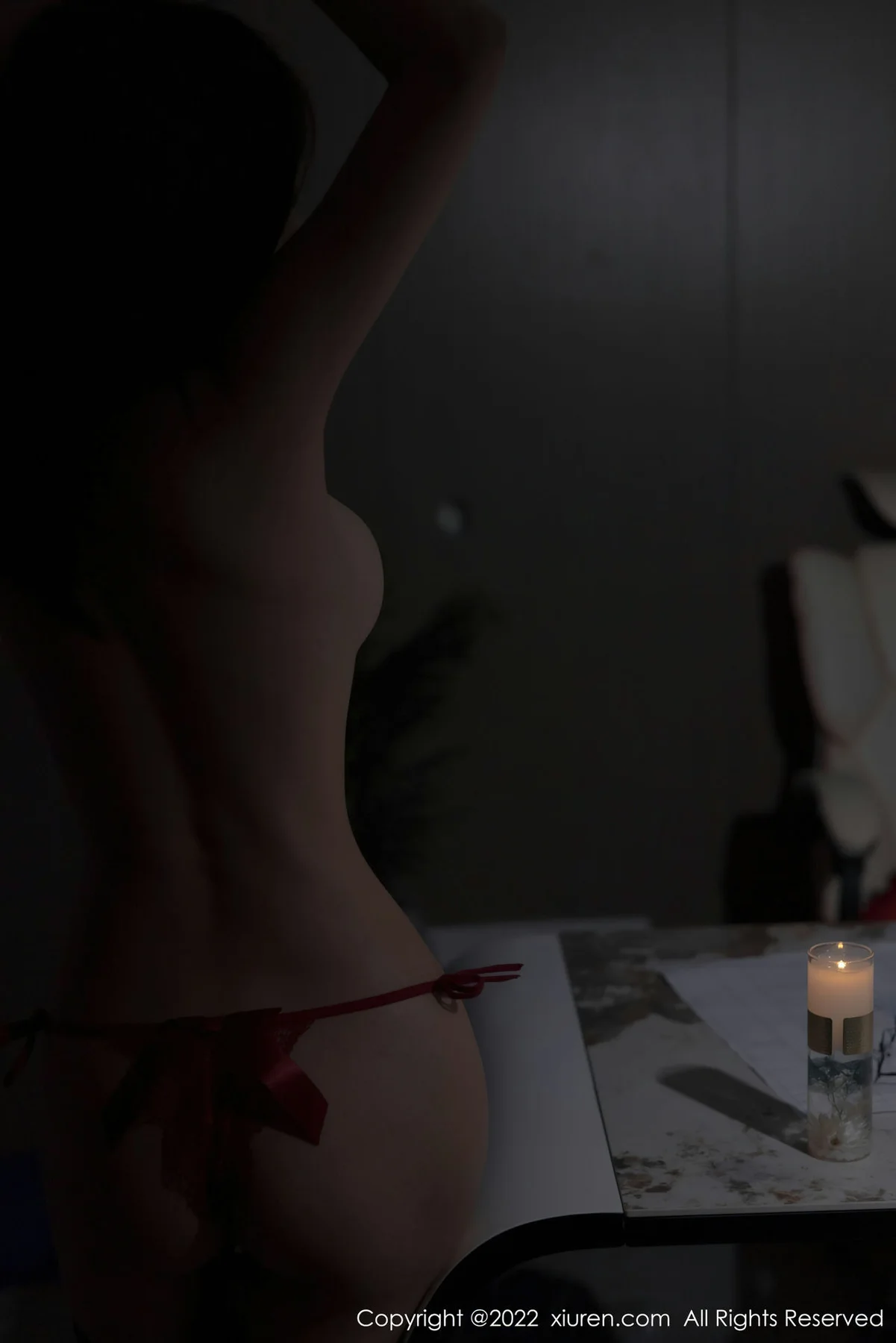 XiuRen 秀人 No.5671 绮里嘉ula 红色睡裙心愿旅拍写真 - 2