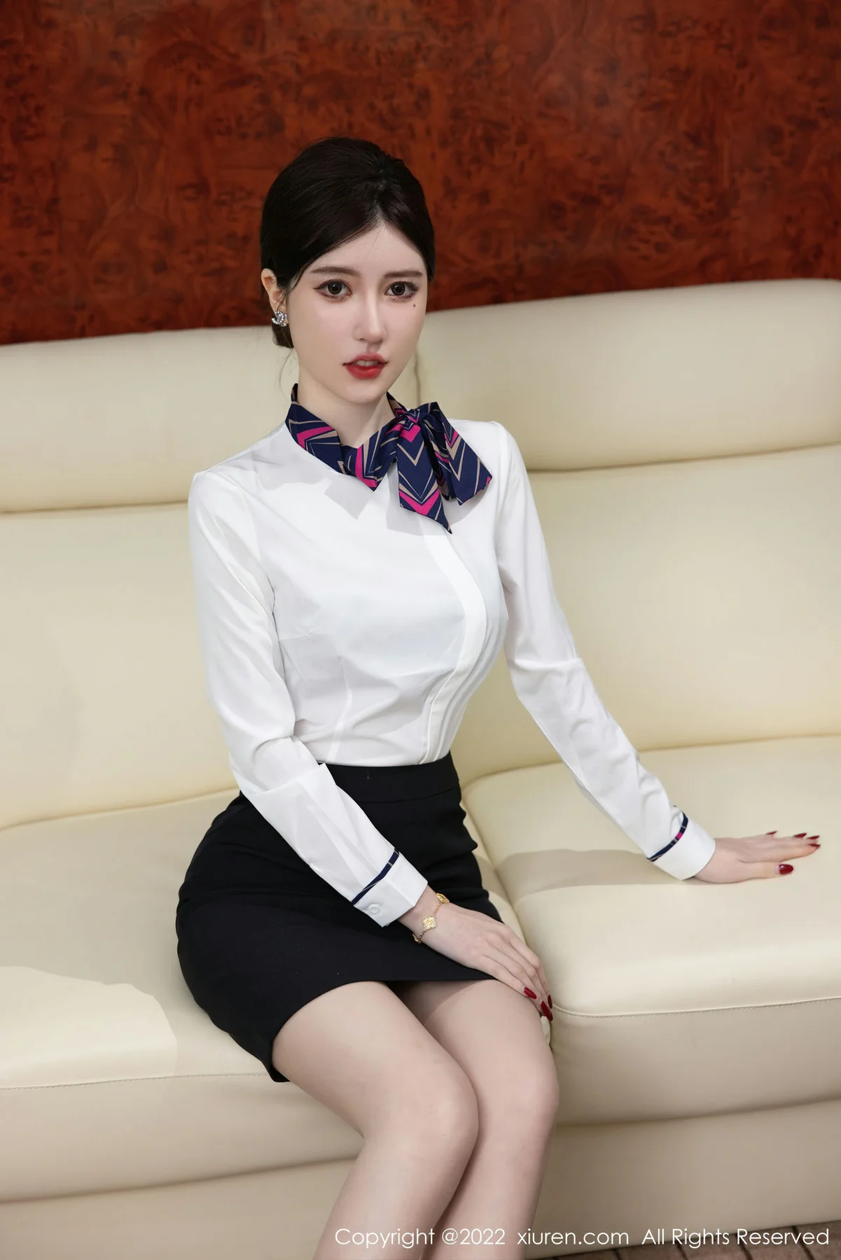 XiuRen 秀人 No.5696 美桃酱 制服蕾丝内衣性感写真33 - 2