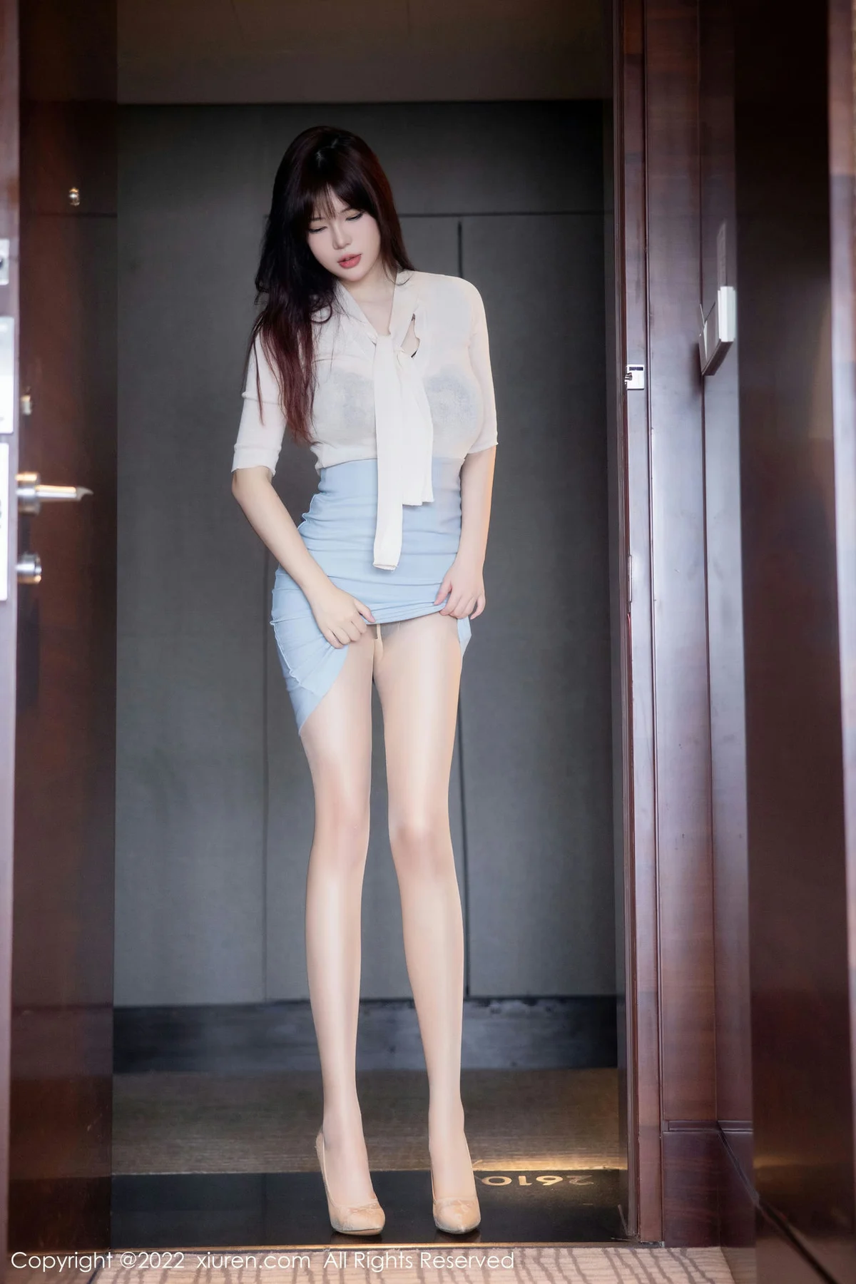 XiuRen 秀人 No.5704 Arude薇薇 黑色蕾丝内衣性感写真 - 4