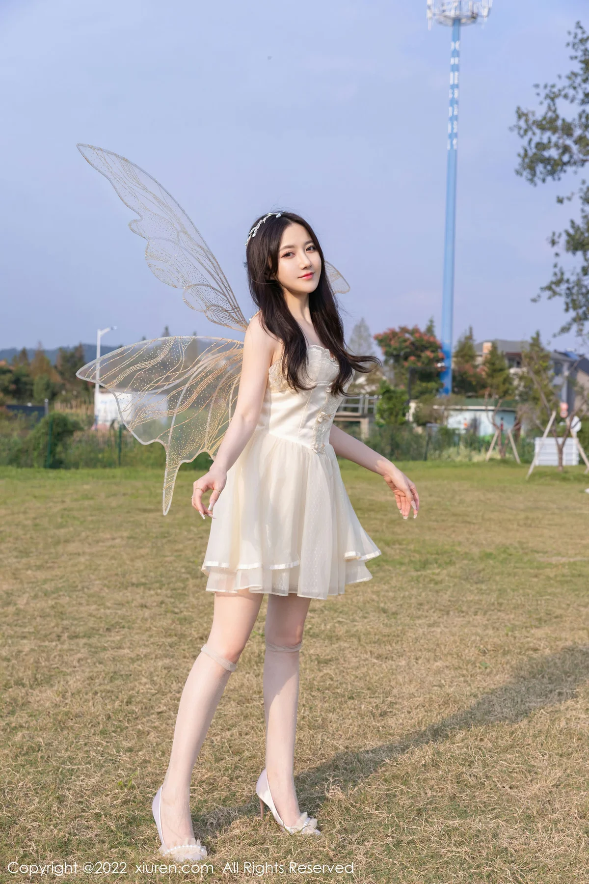 XiuRen 秀人 No.5715 鱼子酱Fish 白色网纱公主裙北京-杭州旅拍1 - 2