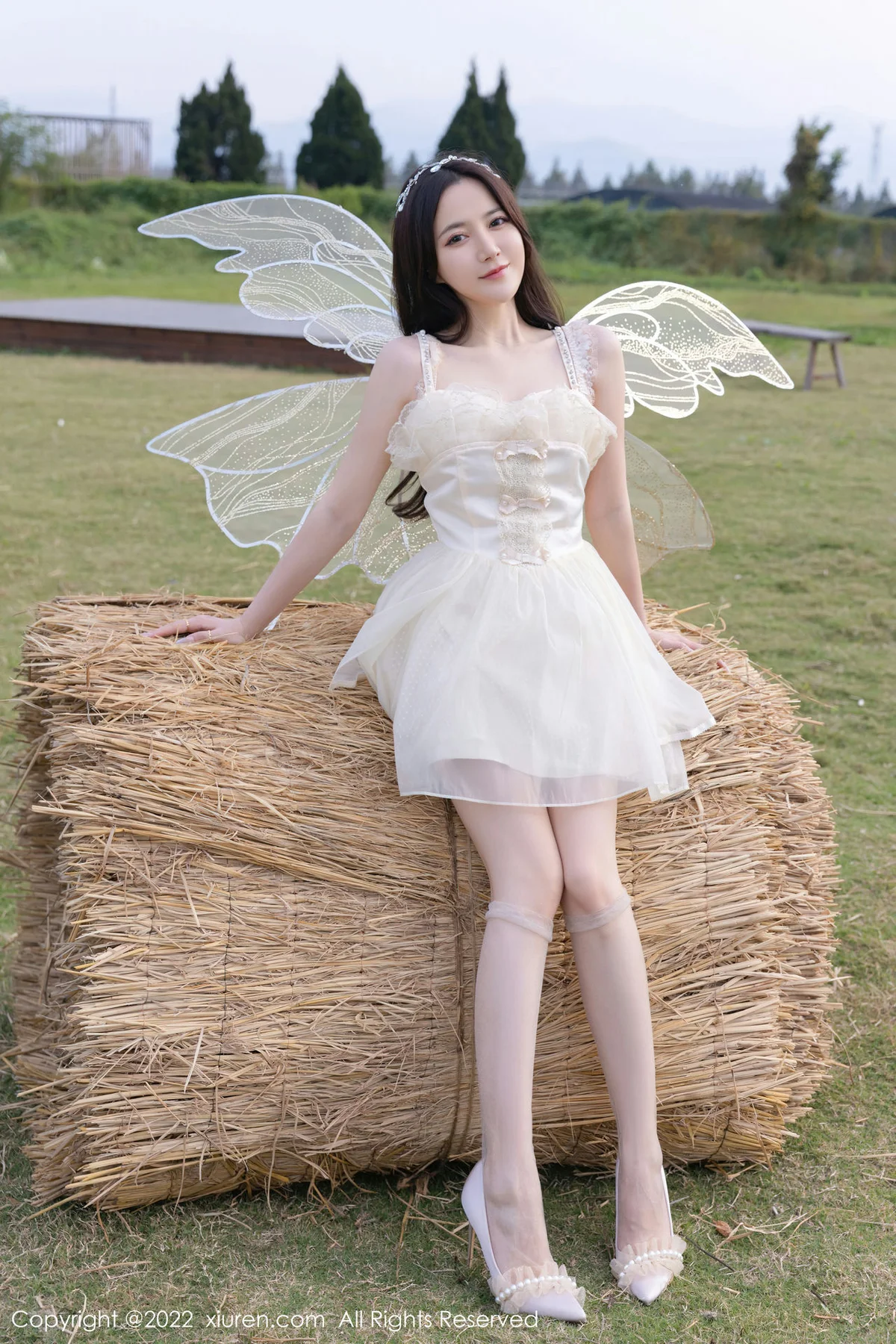 XiuRen 秀人 No.5715 鱼子酱Fish 白色网纱公主裙北京-杭州旅拍1 - 4