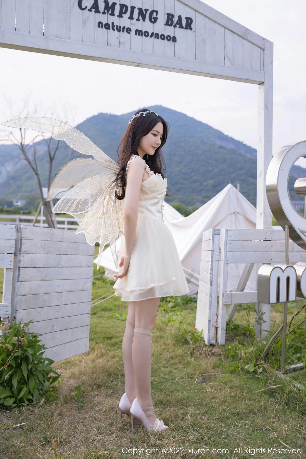 XiuRen 秀人 No.5715 鱼子酱Fish 白色网纱公主裙北京-杭州旅拍1 - 9