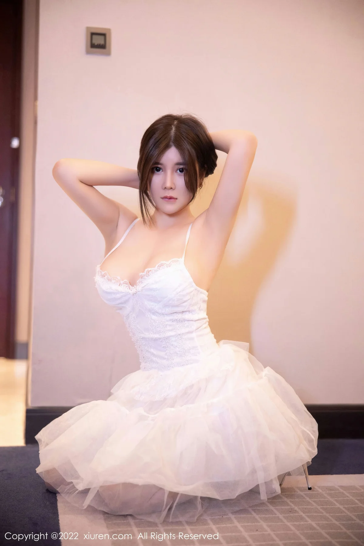 XiuRen 秀人 No.5719  周jojobaby 白色蕾丝公主裙性感私房22 - 9