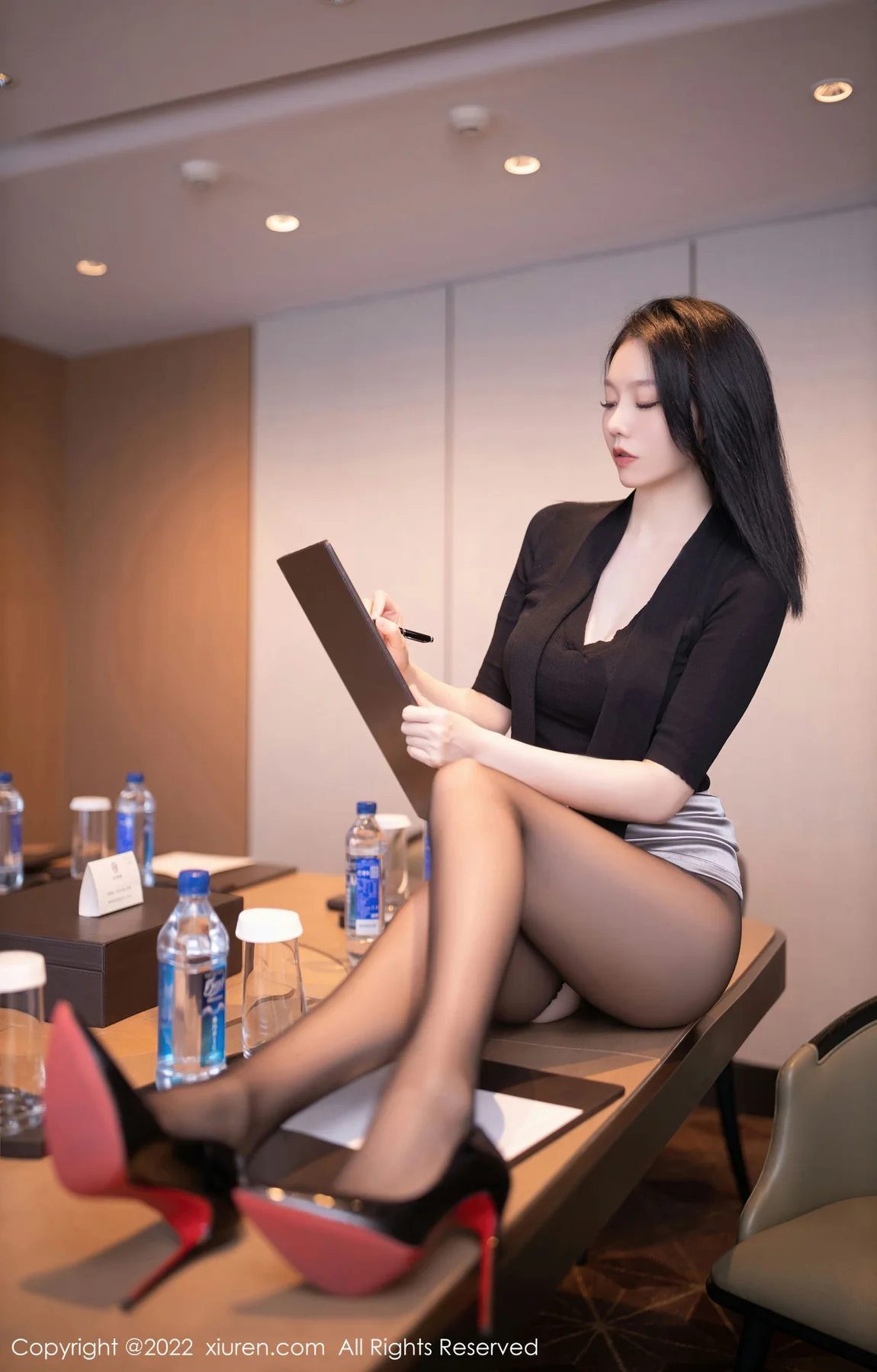 XiuRen 秀人 No.5756 安然anran 灰色蕾丝内衣性感写真2 - 7