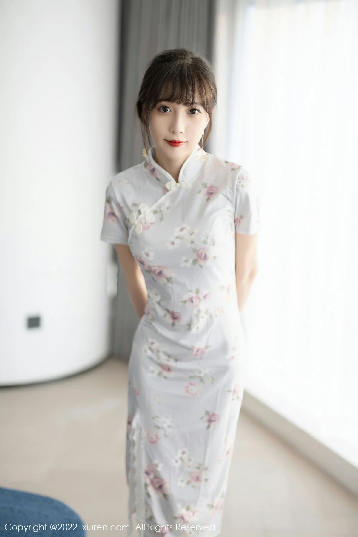 XiuRen 秀人 No.5757 林星阑 花纹图案旗袍性感写真 - 2